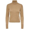 only coltrui onlmisja wool l-s rollneck pullover bruin