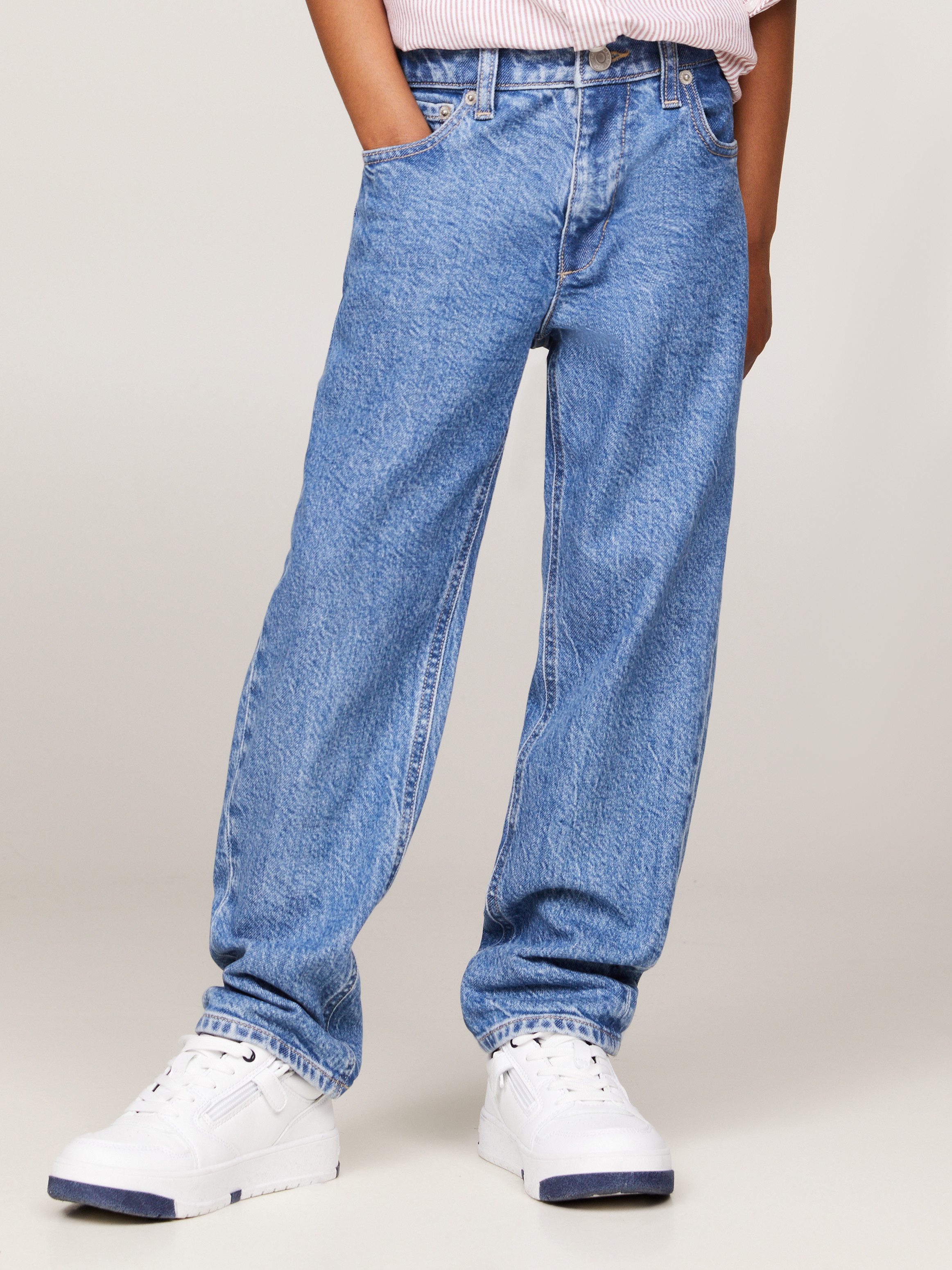Tommy Hilfiger Straight jeans SKATER MID SALT&PEPPER DENIM