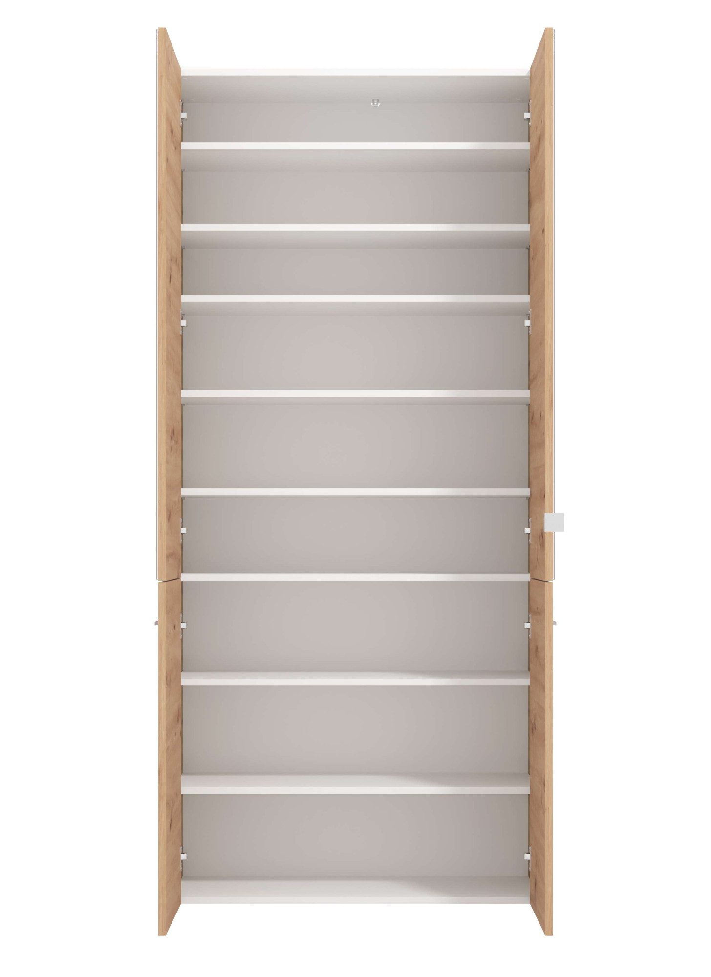 INOSIGN Schoenenkast Menorca schoenenkast, opslagkast, schoenenrek, breedte 90 cm met vier deuren, in moderne en elegante kleuren, met twee spiegels
