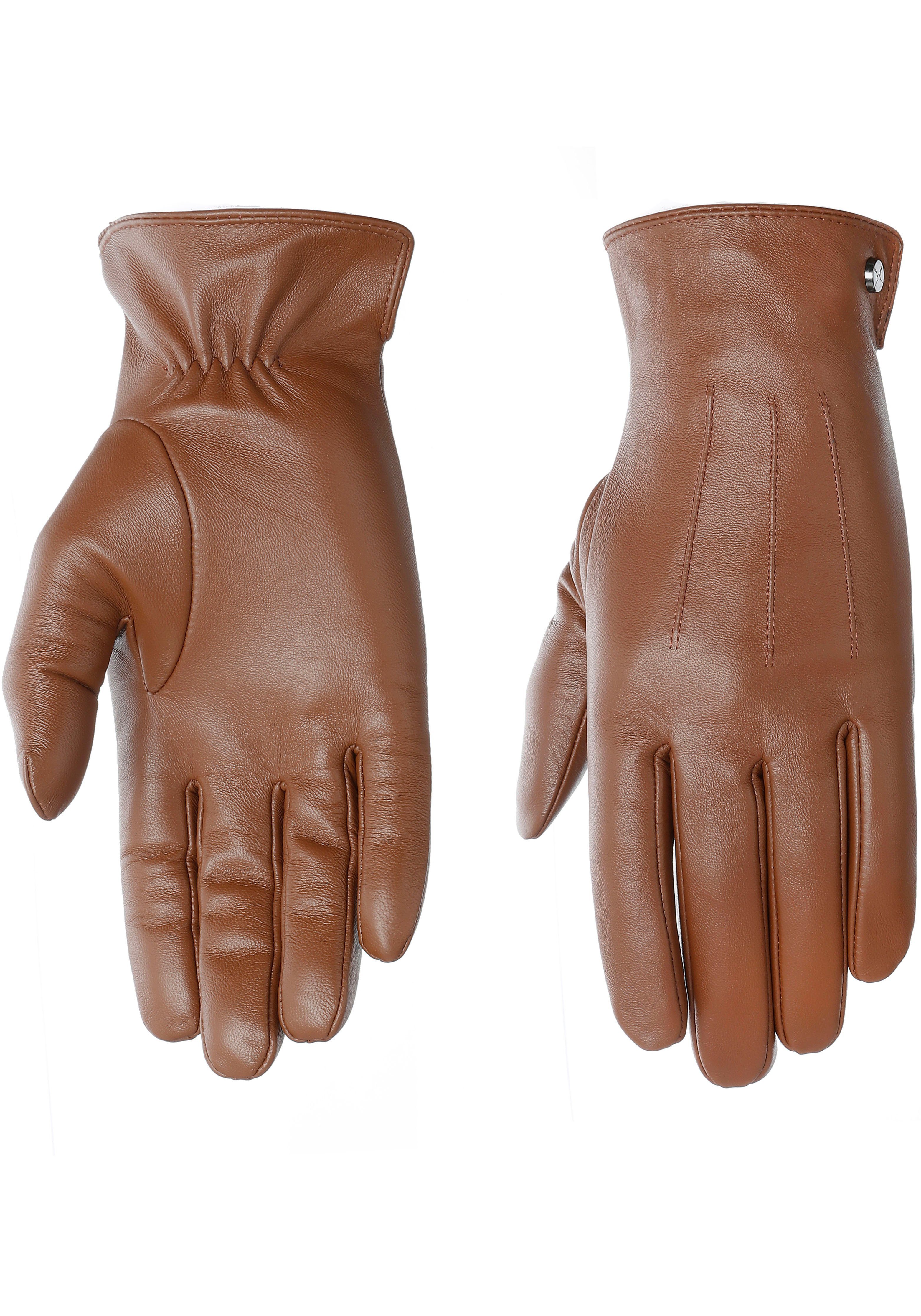 PEARLWOOD Leren handschoenen TRAVIS Glad leren handschoen