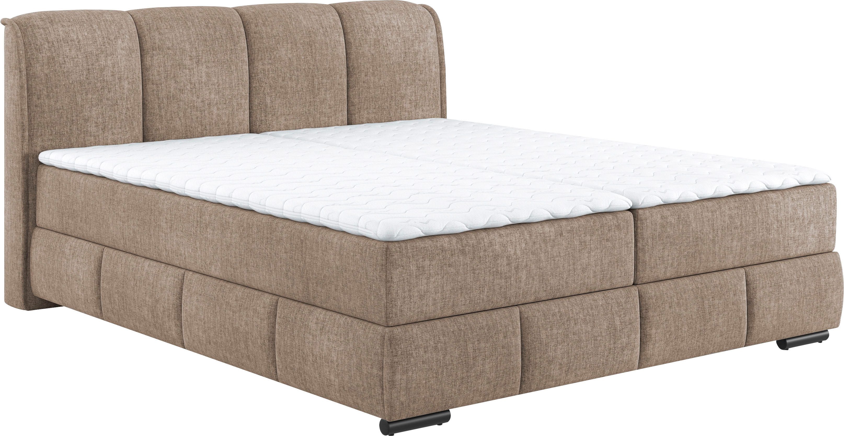 Mr. Couch Boxspring Bethany met bedkist, incl. matras Topmatras en sierkussen, in verschillende hardheden beschikbaar