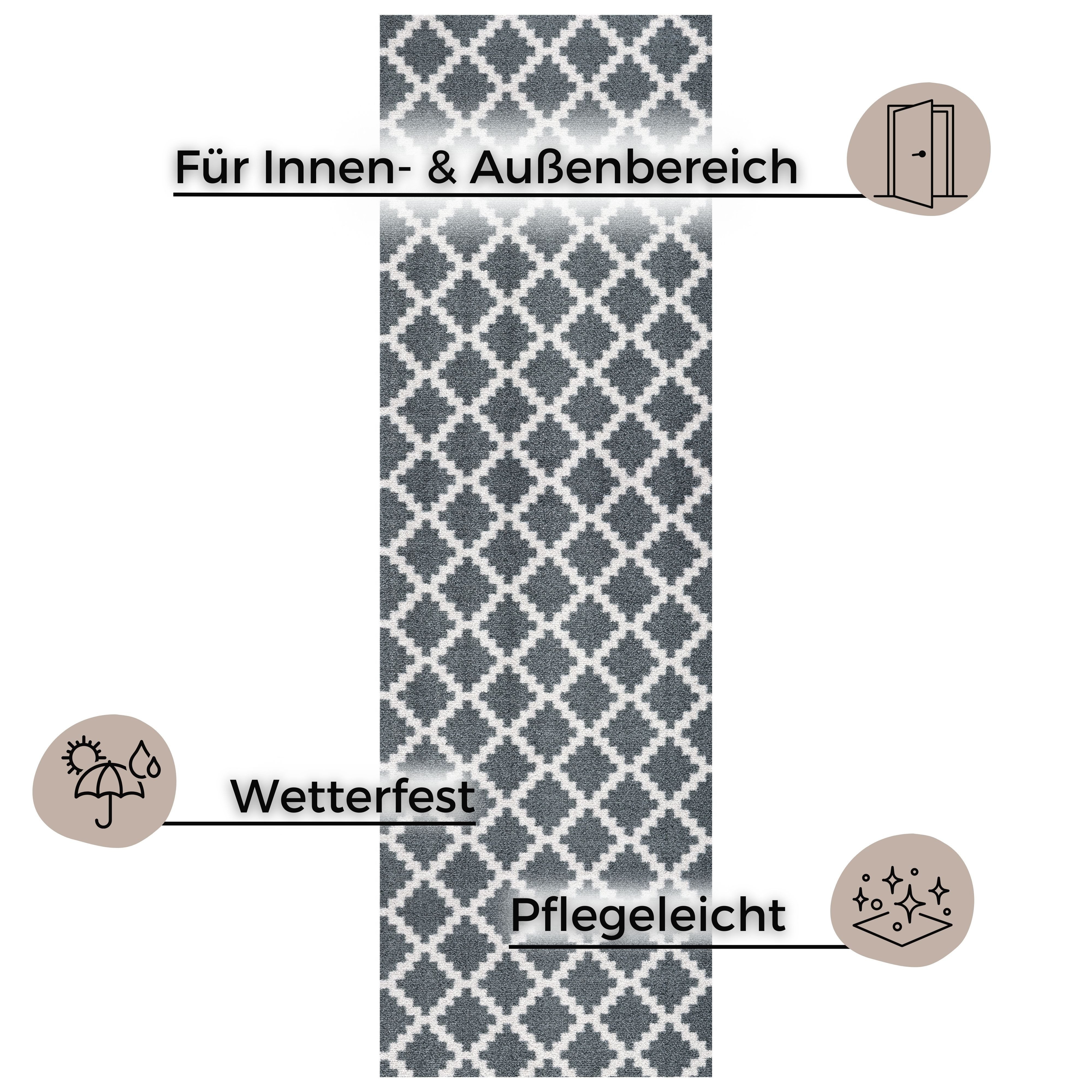 HANSE Home Mat Elegance, deurmat Inloopmat, binnen en buiten, antislip, weerbestendig, deurmat