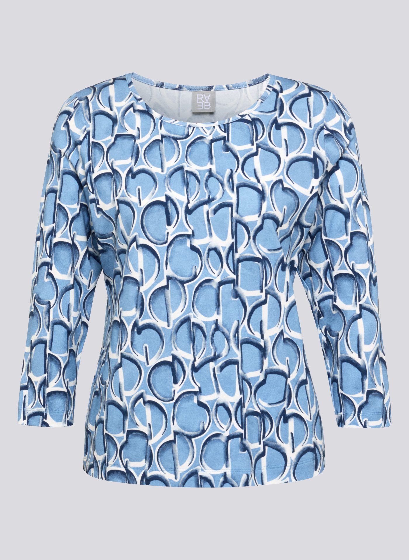 Rabe Shirt met 3/4 mouwen met grafisch patroon