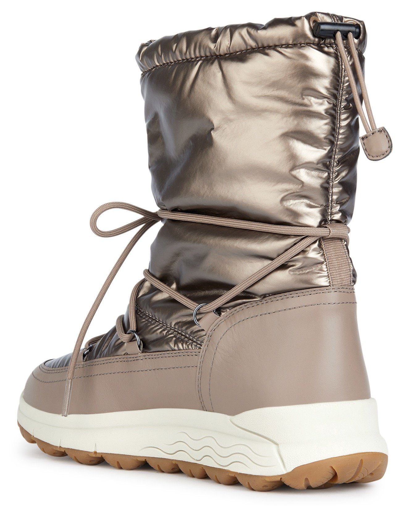 Geox Winterlaarzen D SPHERICA 4X4 B ABX Snow, winter, sleehak, veterschoen in TEX-uitvoering