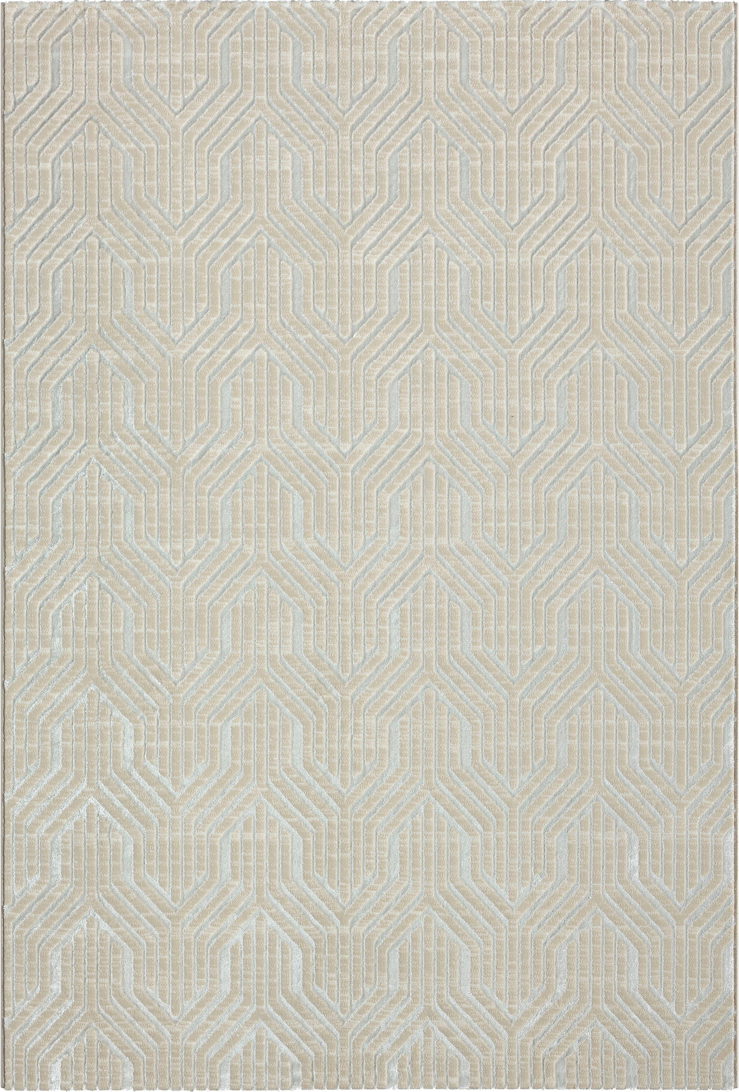 merinos Vloerkleed Creation 50057 elegant, glanzend, kortpolig, onderhoudsvriendelijk, woonkamer