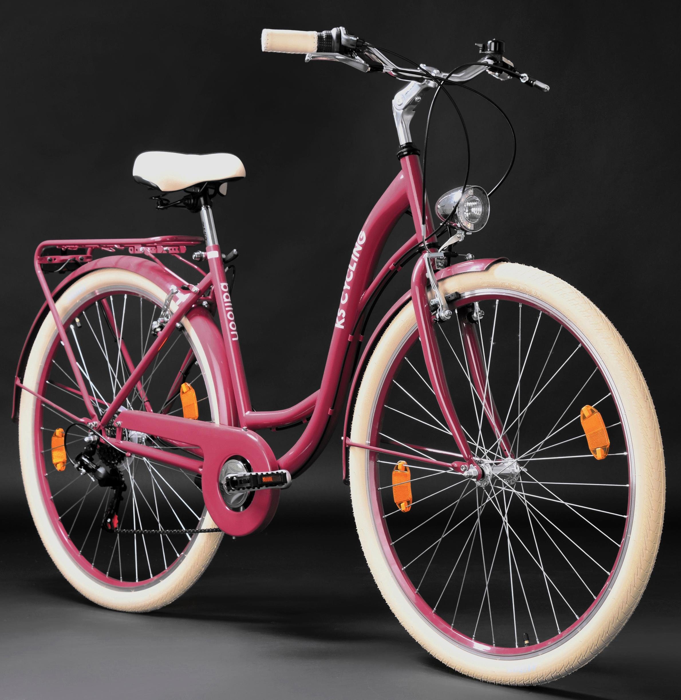 KS Cycling Citybike BALLOON voor heren, kettingversnelling