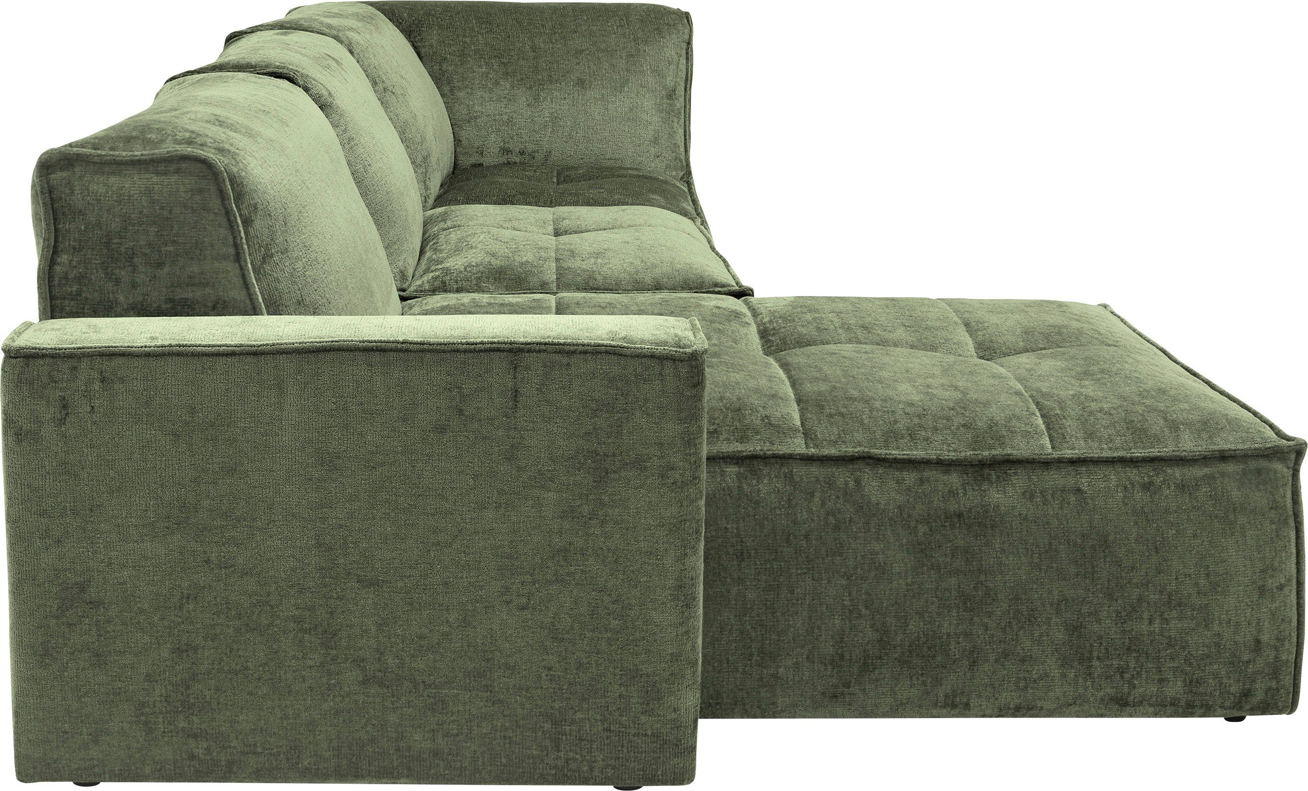RAUM.ID Hoekbank Monolid L-vorm Afzonderlijke module voor combinatie op maat, bekleding in teddy-look (4-delig)