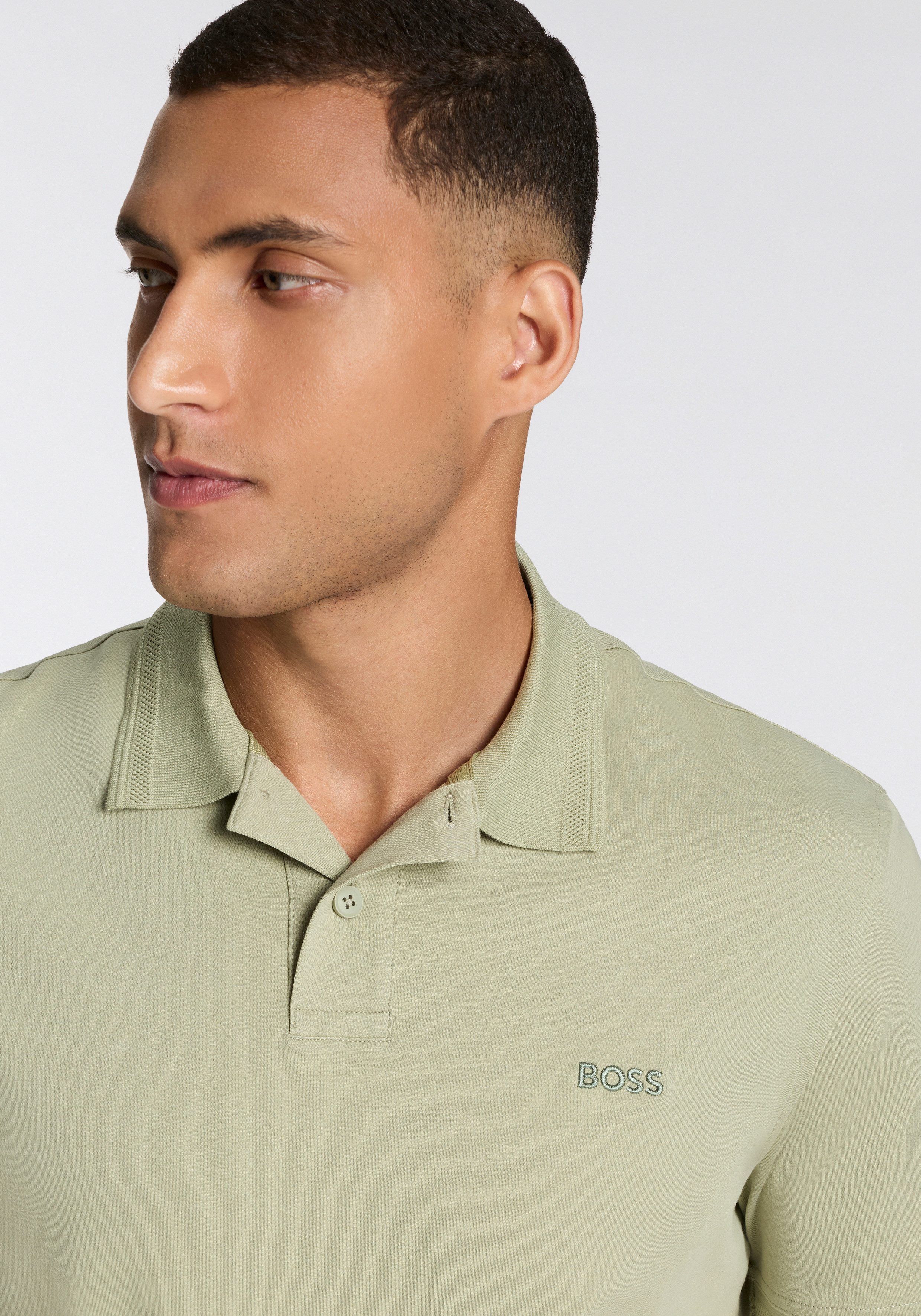 Boss Orange Poloshirt Pe met een polokraag