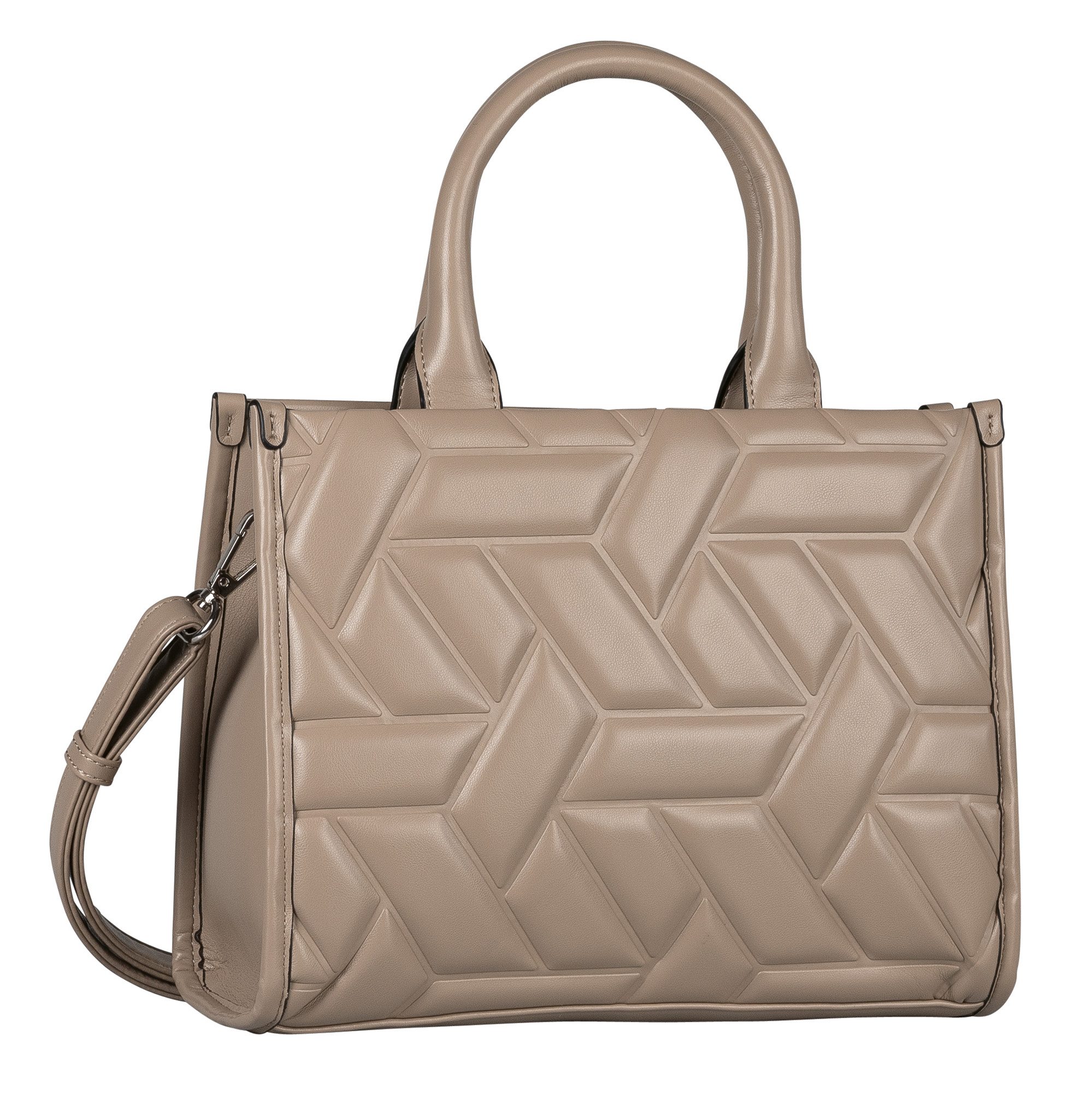 Tom Tailor Shopper Amela in een zacht gewatteerd ontwerp met rechte vormen