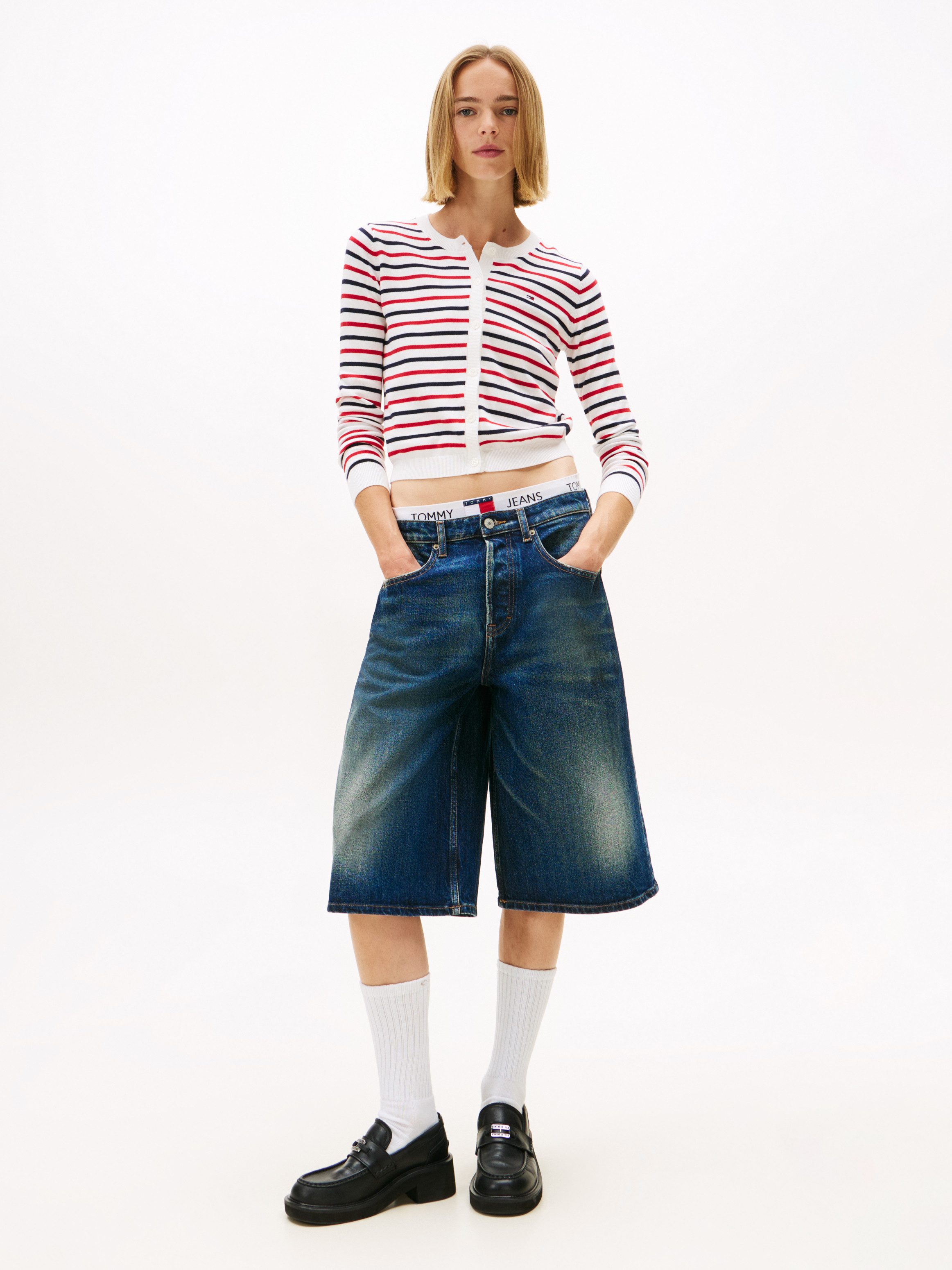TOMMY JEANS Vest TJW ESSENTIAL CREW NECK CARDIGAN
