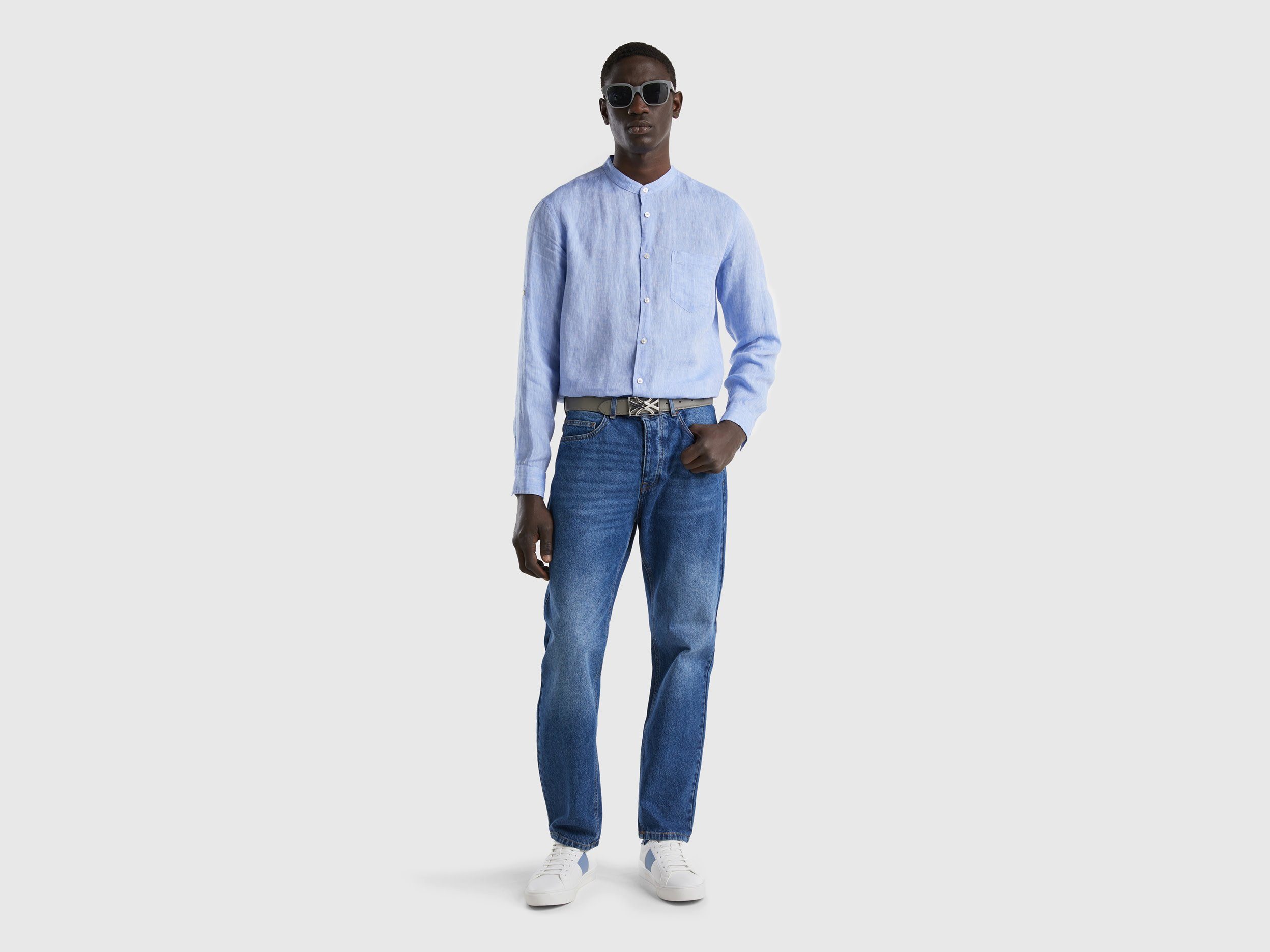 United Colors of Benetton Overhemd met lange mouwen met knoopsluiting
