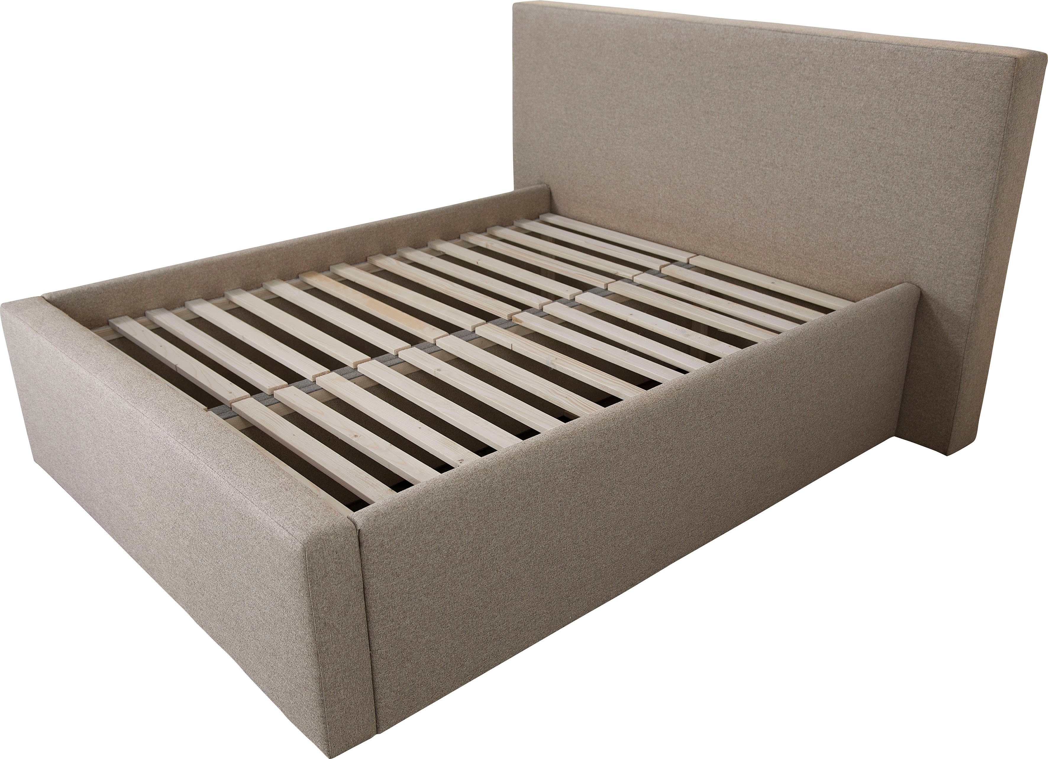 INOSIGN Gestoffeerd bed DALINA rechtlijnig hoofdbord, in 5 breedten, ook in 220 cm lengte