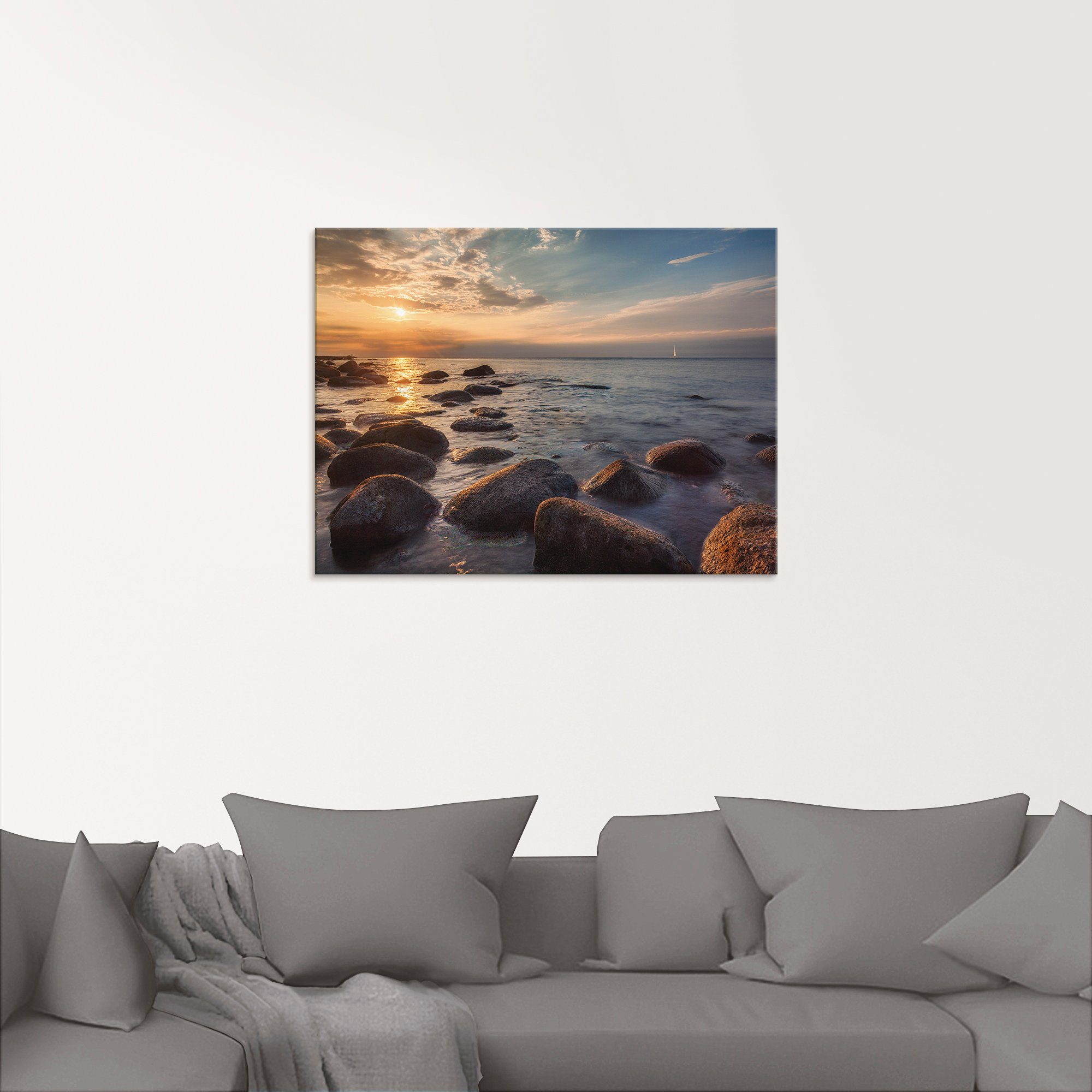 Artland Print op glas Thuiskomst ‘s avonds....