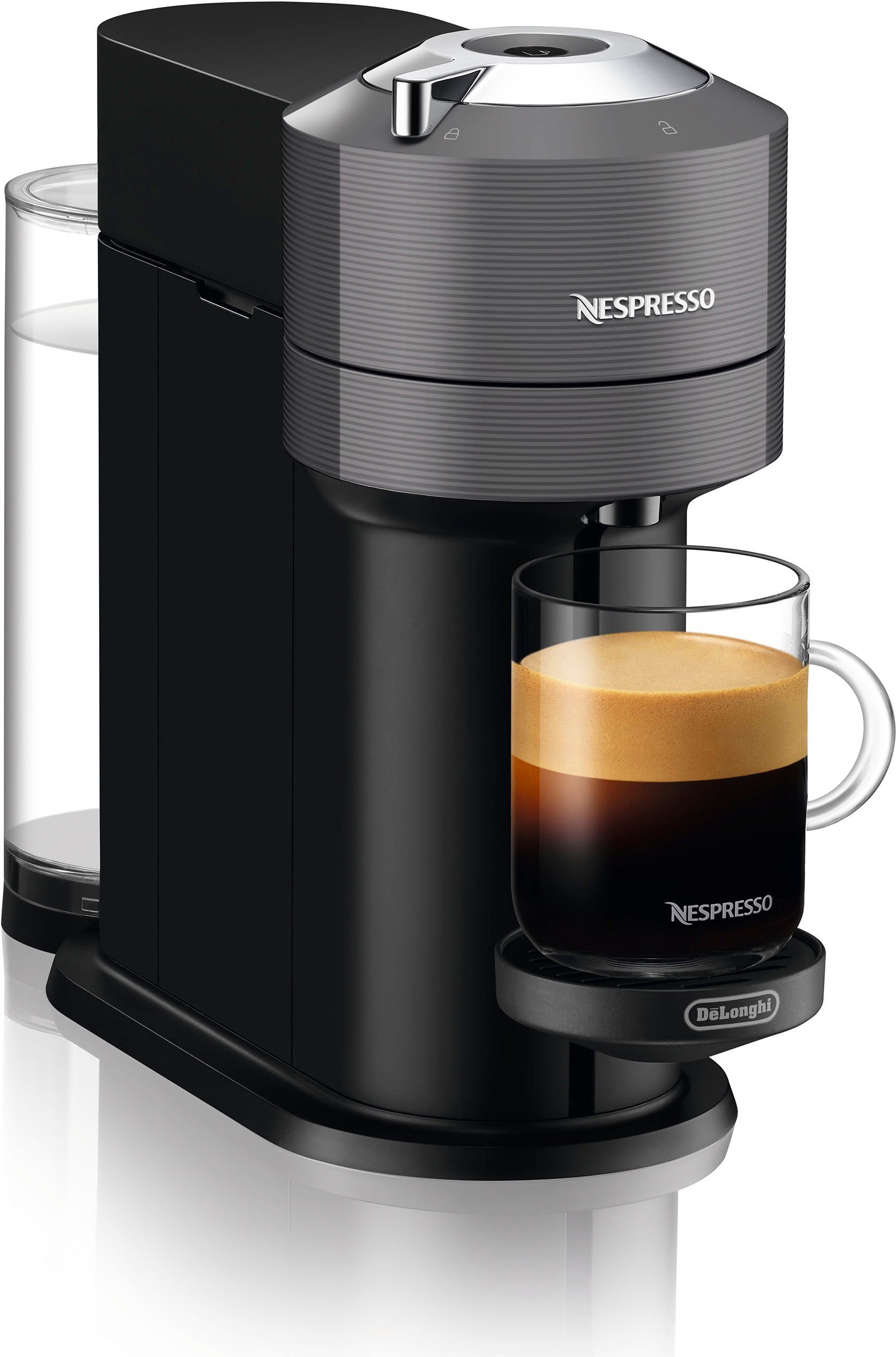 Nespresso Koffiecapsulemachine Vertuo Next ENV 120.GY von DeLonghi, Dark Grey