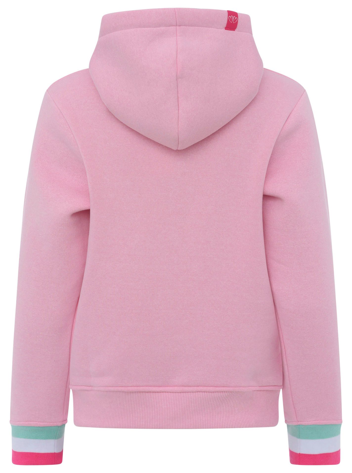 Zwillingsherz Sweater Dorp geluk met landelijke charme, kleurrijke borduursel, kangoeroezakken