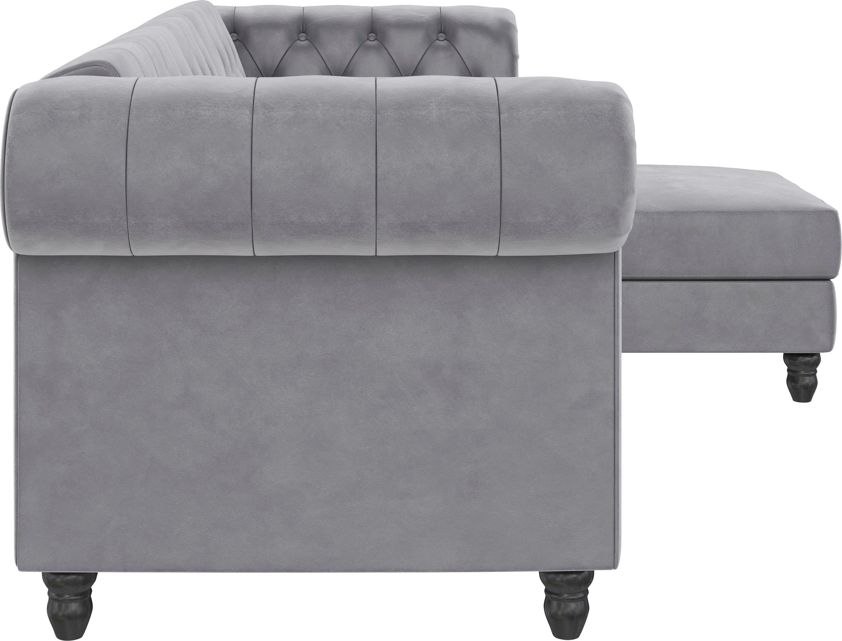 Dorel Home Hoekbank Felix, L-model, 241 cm (ligoppervlak108x195 cm), récamier verwisselbaar,