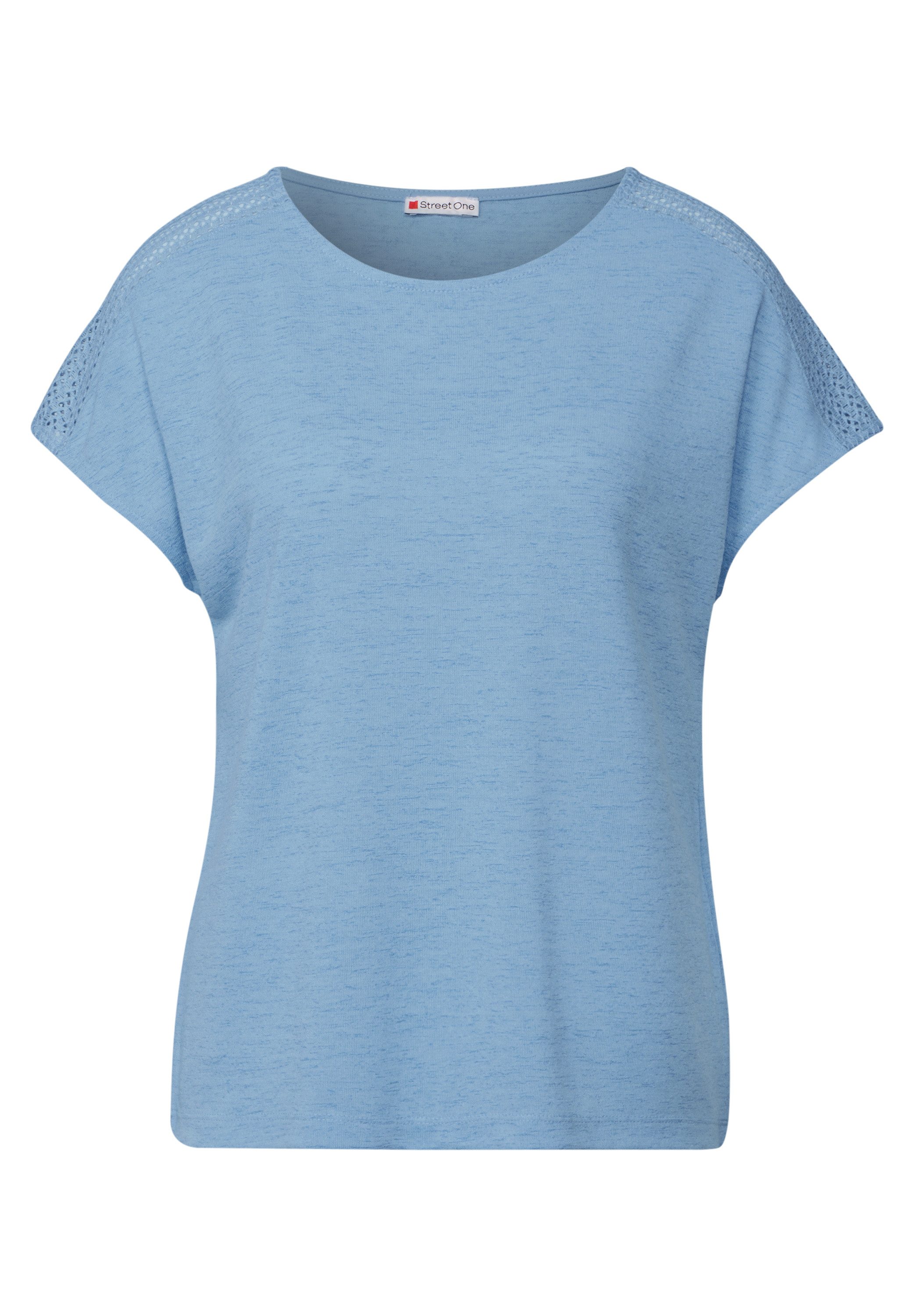STREET ONE T-shirt met kanten detail