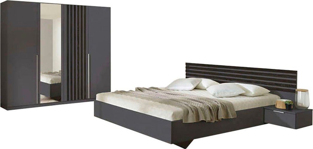 rauch Slaapkamerserie Lamella met elegante lattengarnering (set) complete slaapkamers grijs