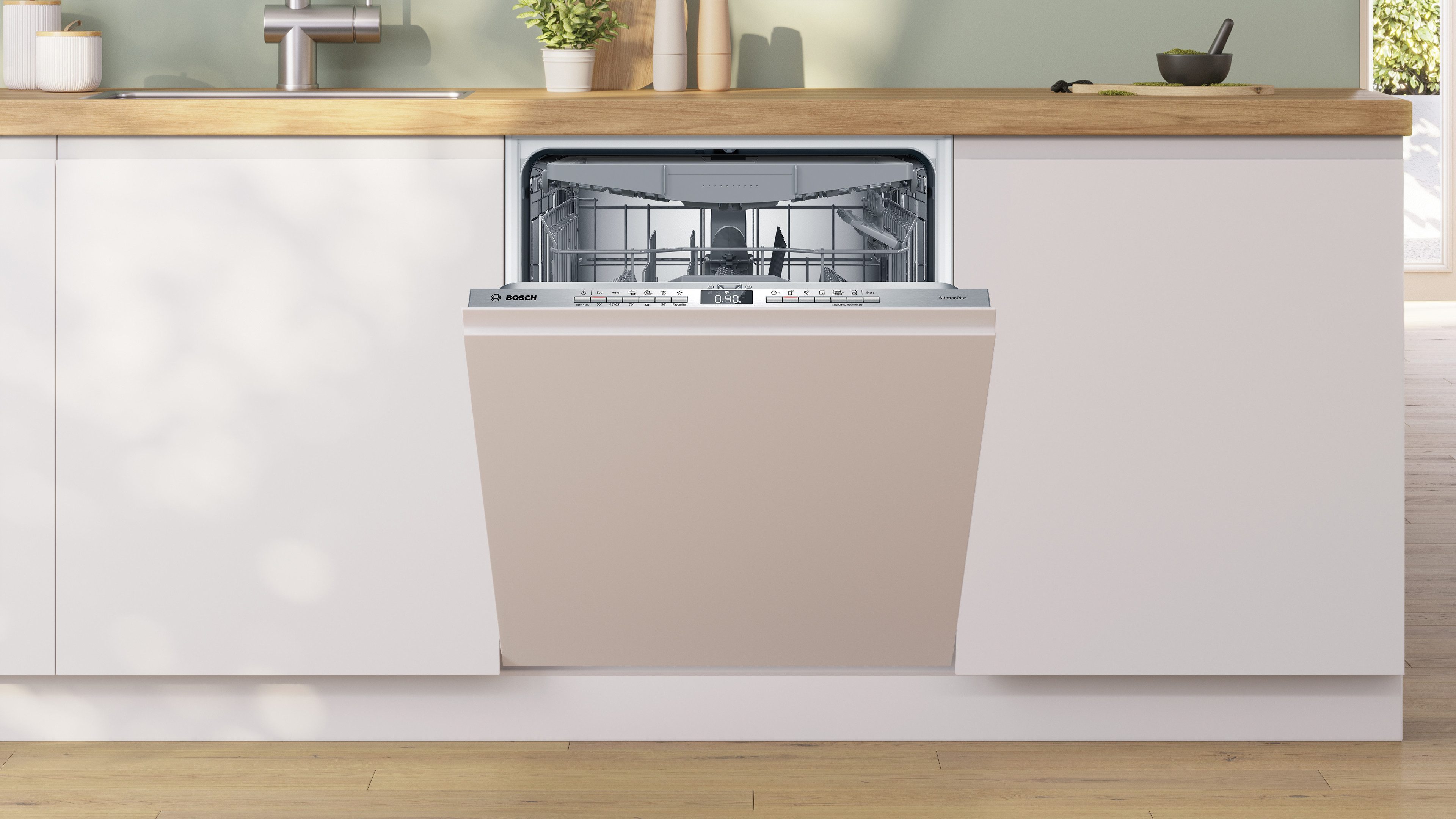 BOSCH Volledig geïntegreerde vaatwasser SBH4ECX28E, 86,5 cm x 59,8 cm
