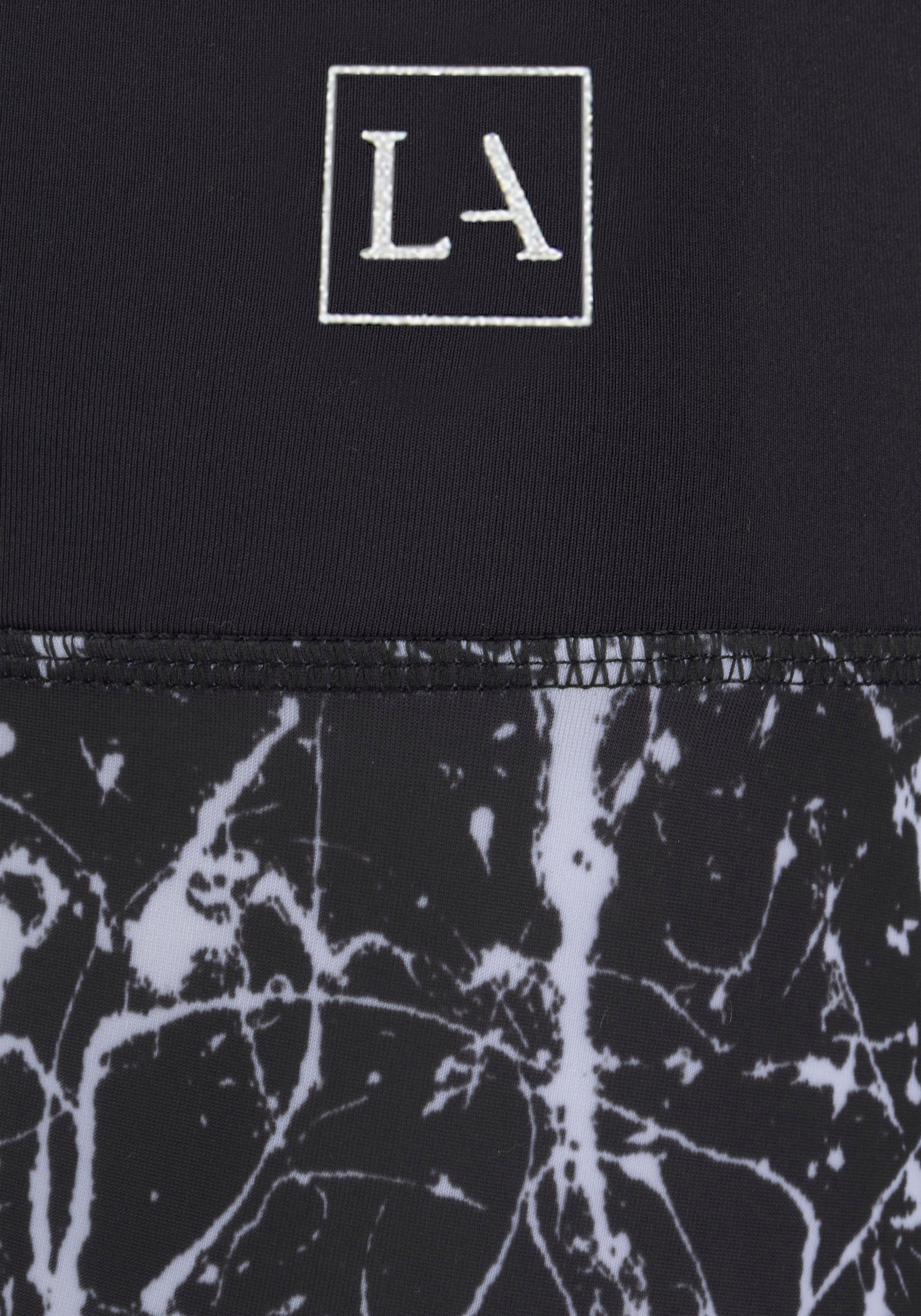 active by Lascana Legging Splash Sportbroek met allover patroon