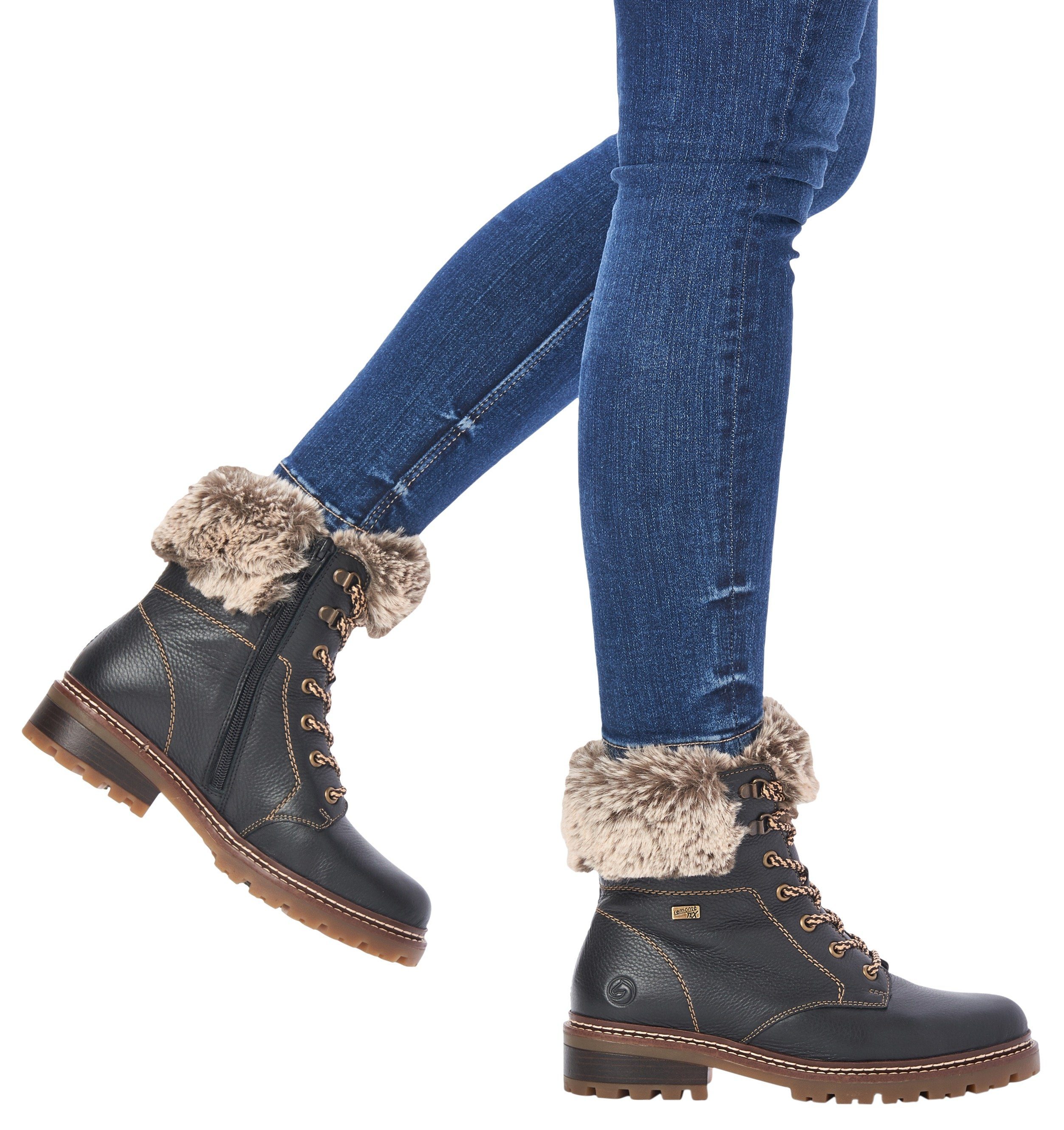 Remonte Winterlaarzen ELLE-Collection met contrasterende stiksels