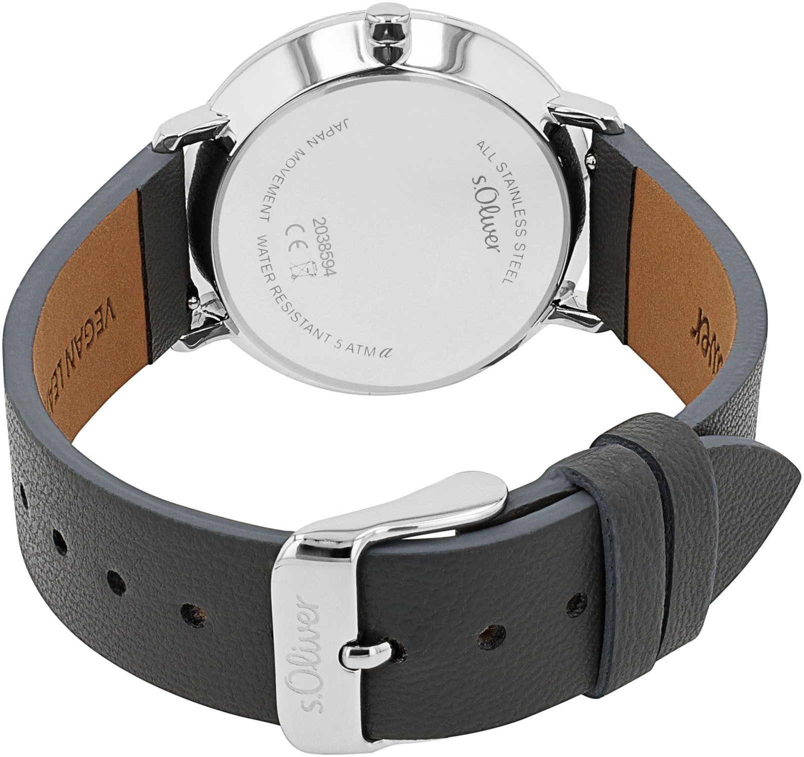 s.Oliver Kwartshorloge Horloge, dameshorloge, herenhorloge, leren band, datum