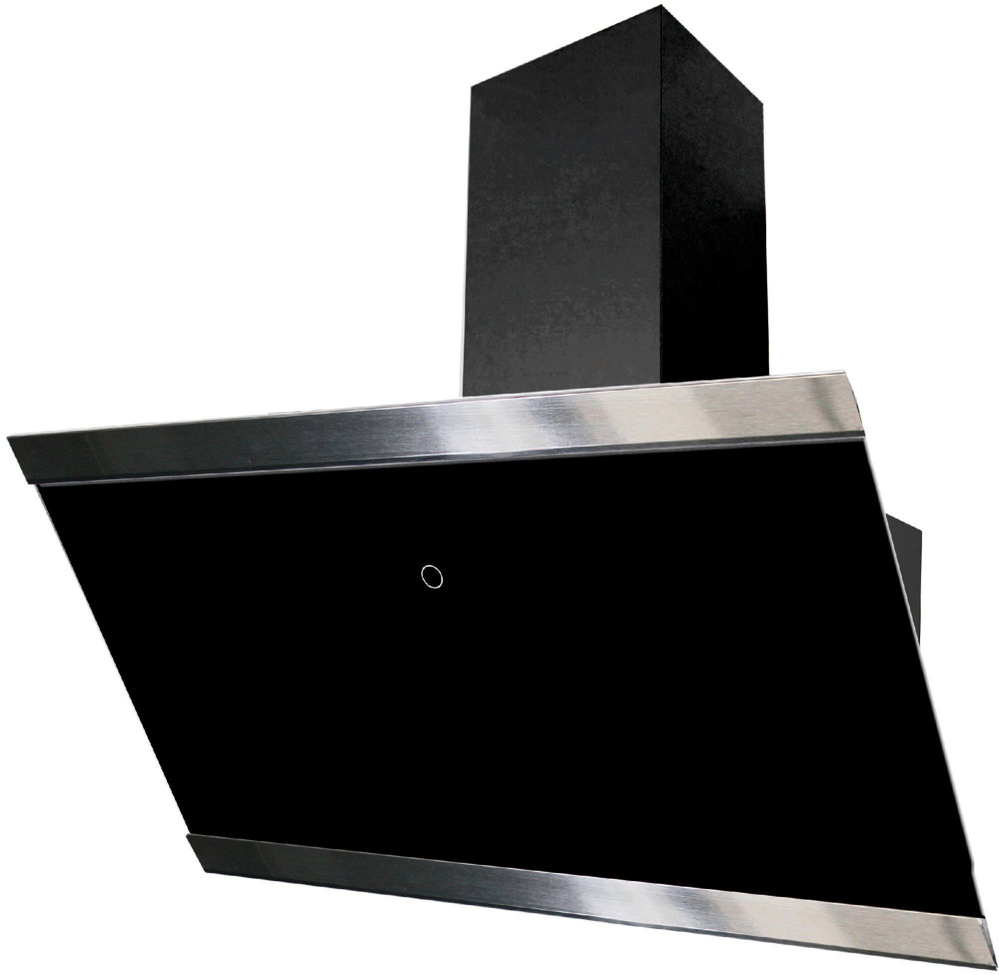 RESPEKTA Schuine wandkap 90 cm, 9 vermogensniveaus, led-verlichting, geschikt voor afzuiging en recirculatie