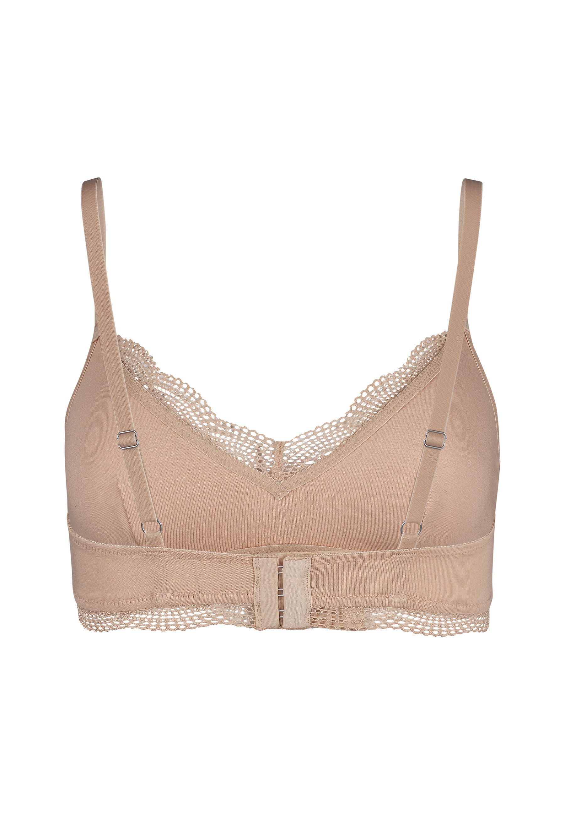 Skiny® Soft-bh Classicotton V-hals met transparante kant