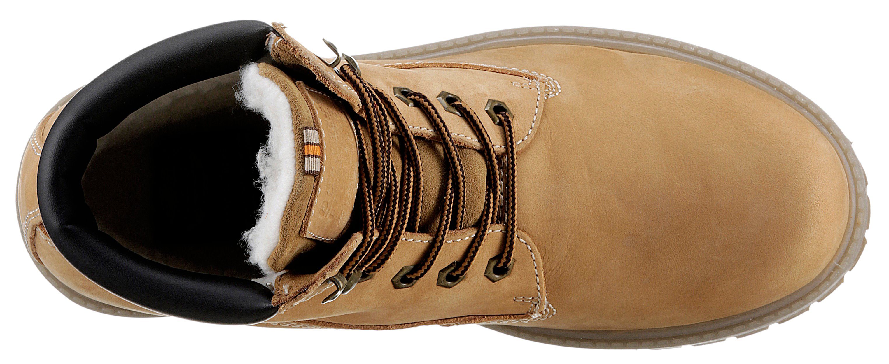 Dockers by Gerli Winterlaarzen Werkschoenen, veterschoenen met blokhak