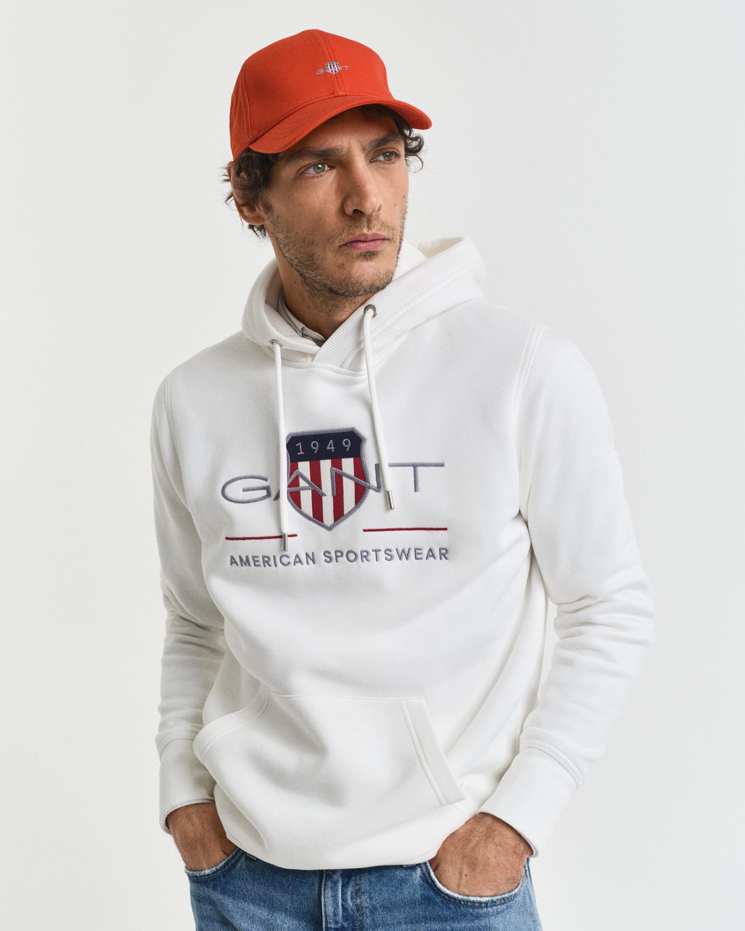 Gant Hoodie REG ARCHIVE SHIELD HOODIE met modieuze logo-borduursel op de borst