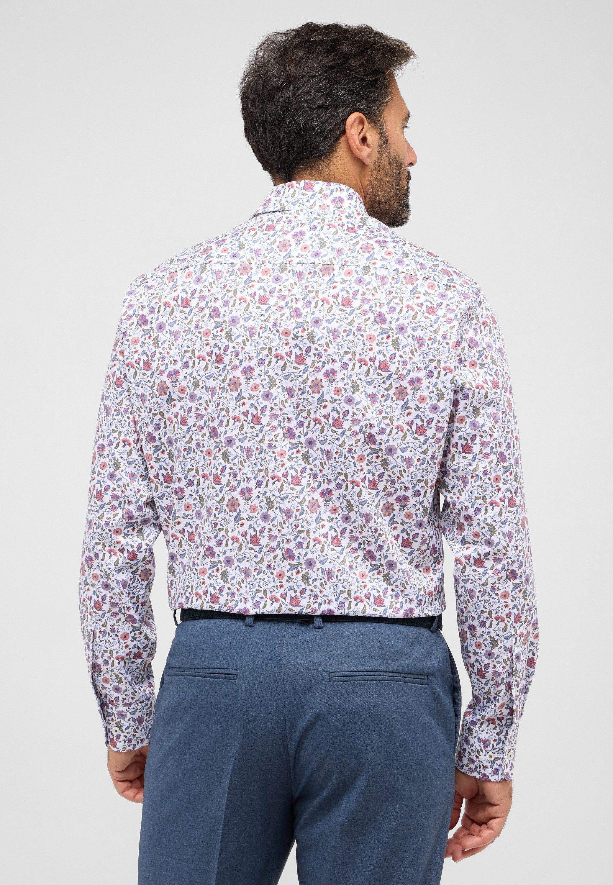 Eterna Overhemd met lange mouwen Comfort fit NON IRON (strijkvrij)