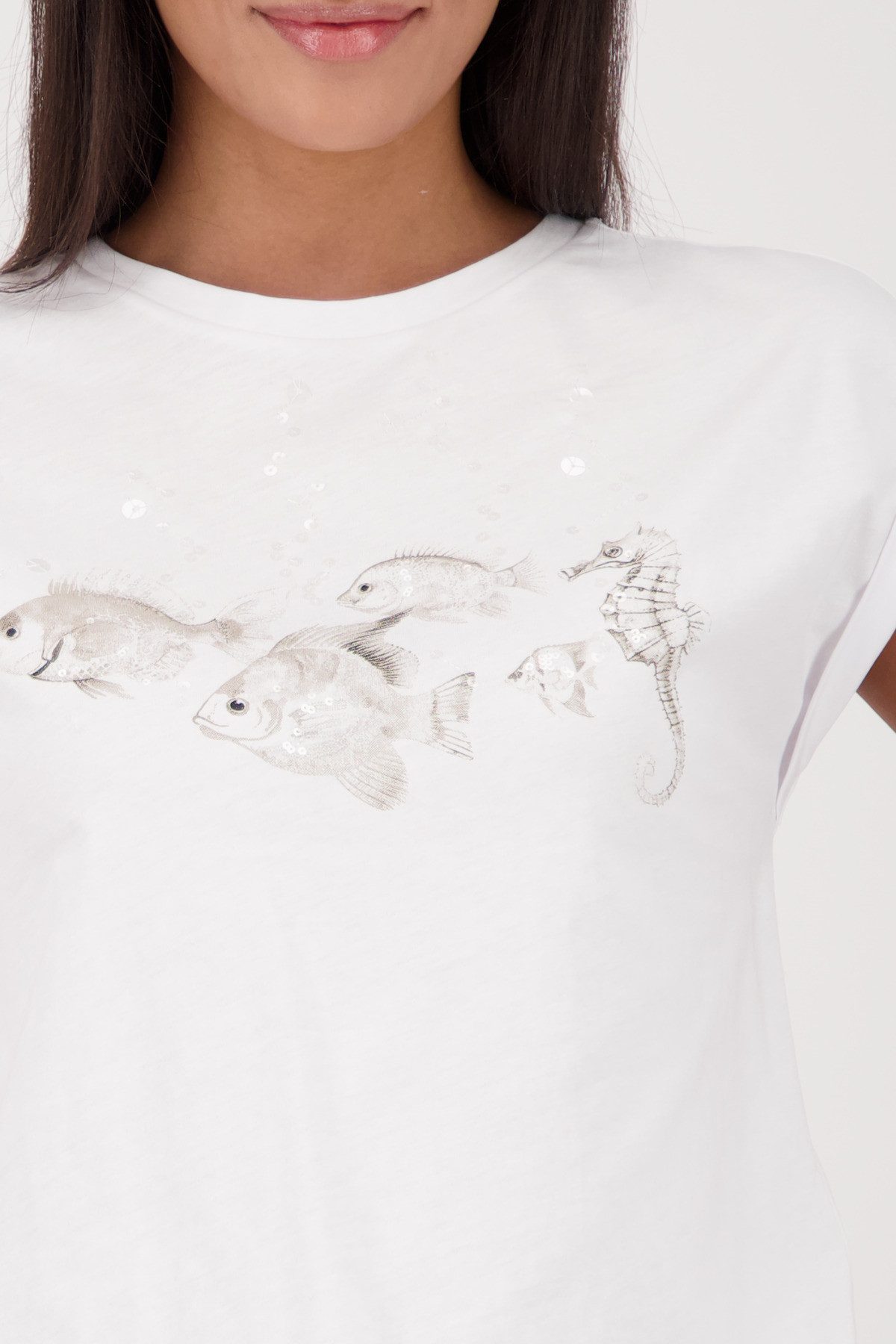 Monari Shirt met ronde hals Met een ronde hals
