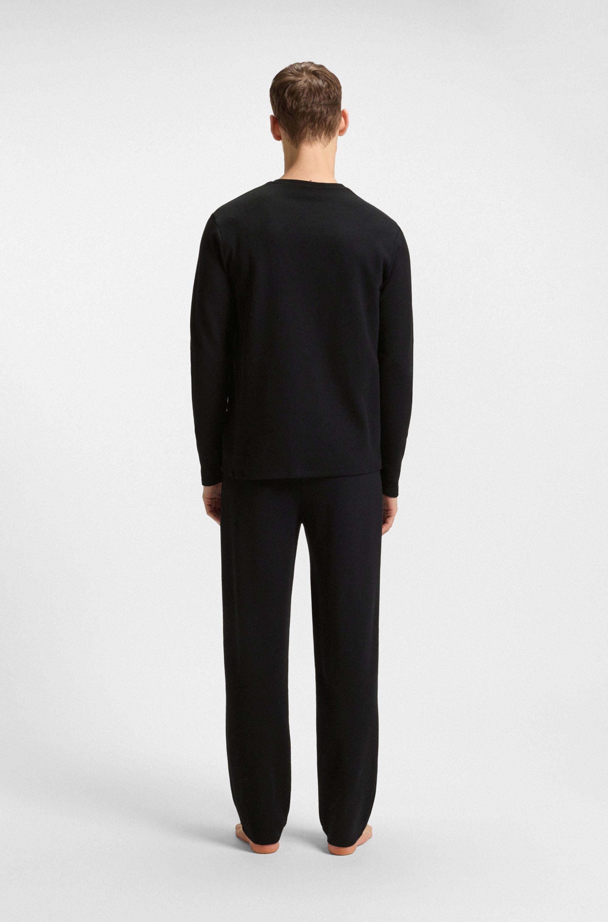 BOSS Pyjama top Waffle LS-Shirt