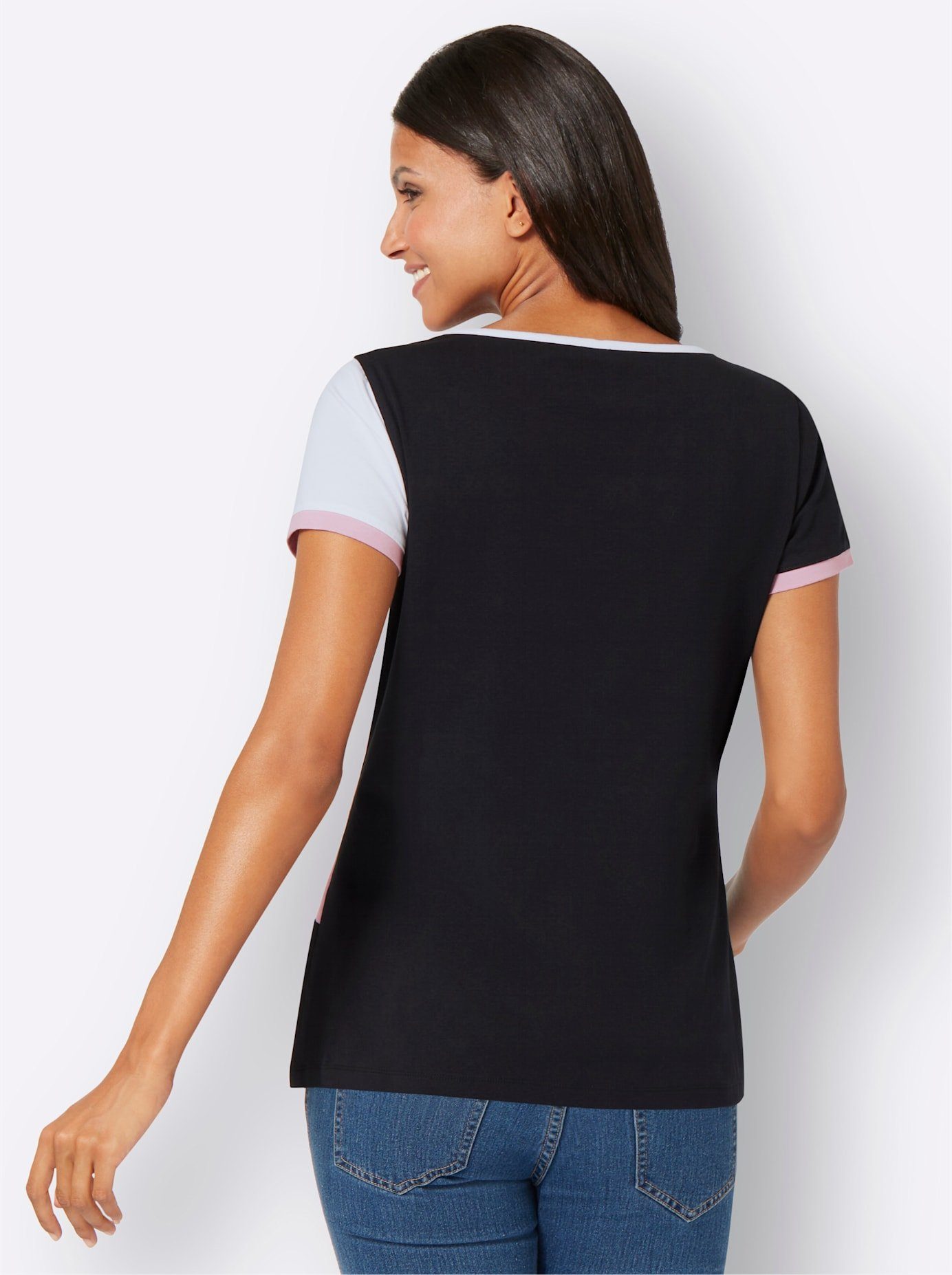 Classic Basics Shirt met pailletten Shirt met ronde hals (1-delig)
