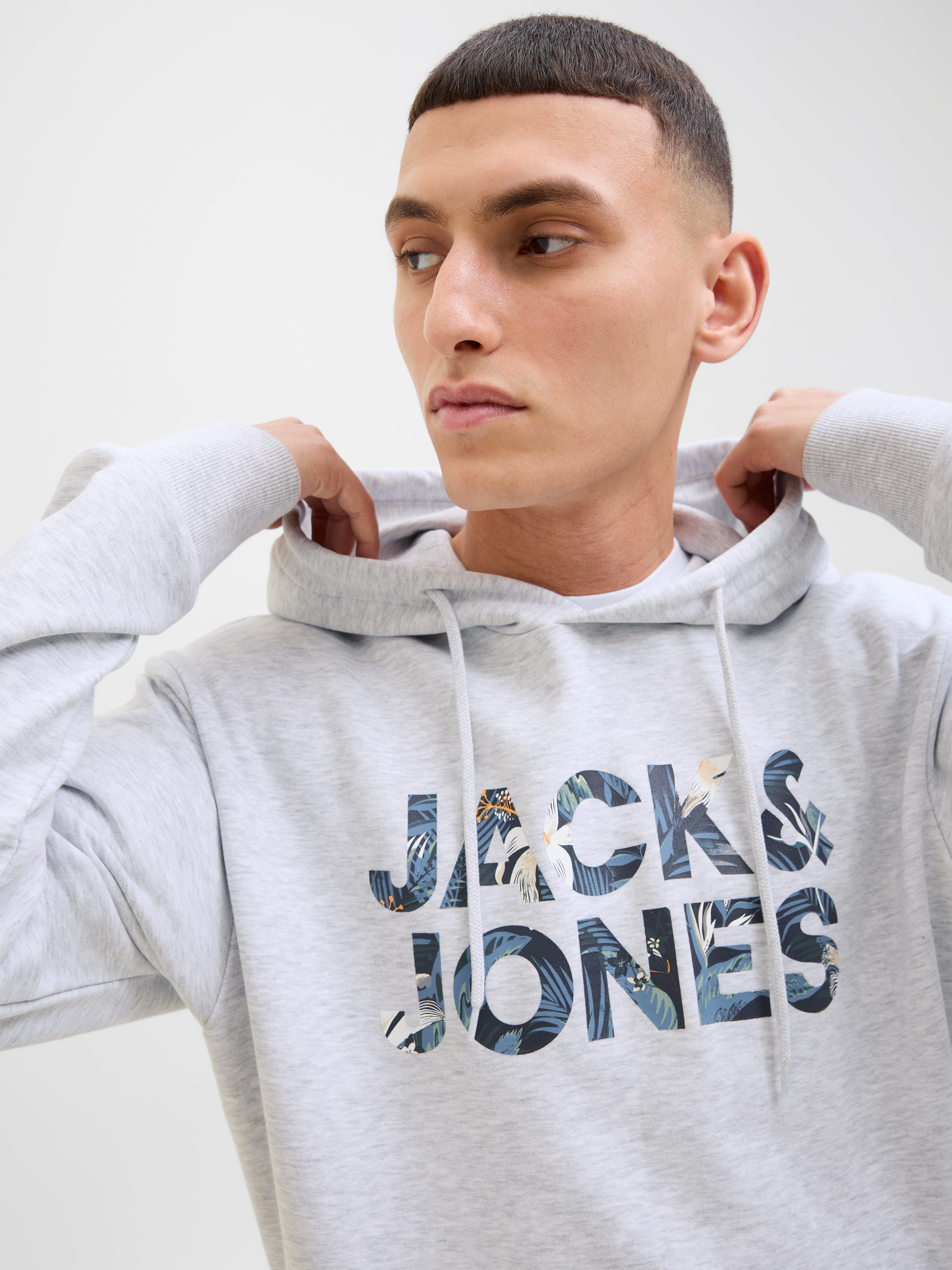 Jack & Jones Hoodie JJEBRYAN CORP LOGO SWEAT HOOD NOOS
