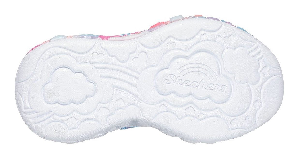 Skechers Babyschoentjes ETERNAL HEART LIGHTS , blink,-klittenbandschoen met hart-applicatie, maat sjabloon om te downloaden