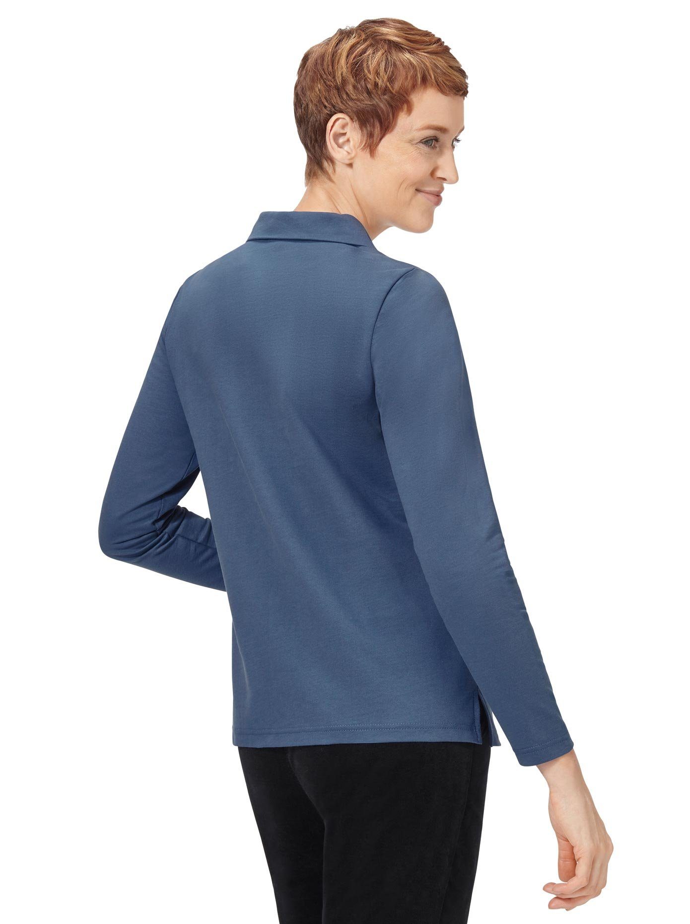 Classic Basics Poloshirt met lange mouwen Wintershirt (1-delig)