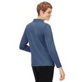 classic basics poloshirt met lange mouwen wintershirt (1-delig) blauw