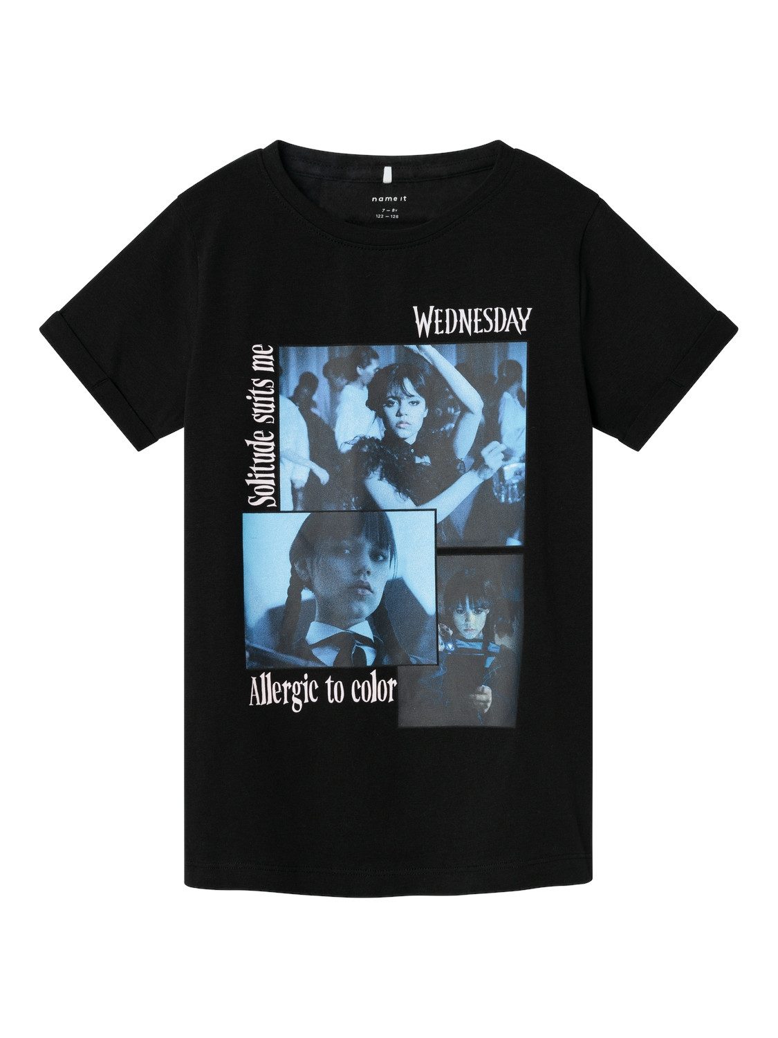 Name It Shirt met korte mouwen NKFJAX WEDNESDAY SS TOP BOX NOOS SKY