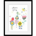 home affaire wanddecoratie welcome spring met frame wit
