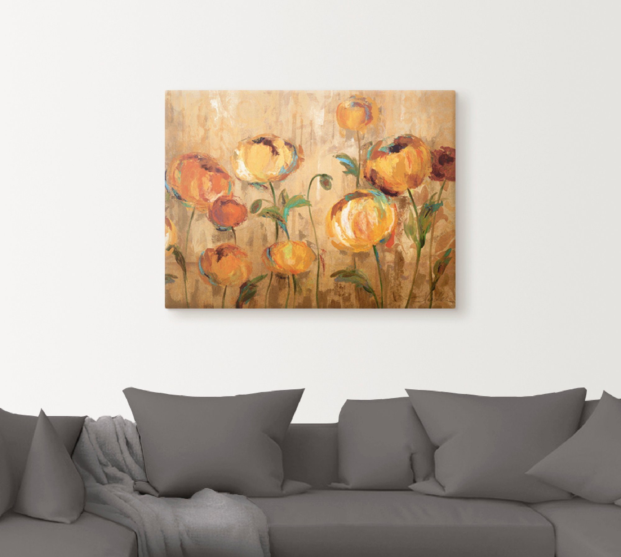 Artland Artprint Blije ranonkel als artprint op linnen, poster in verschillende formaten maten