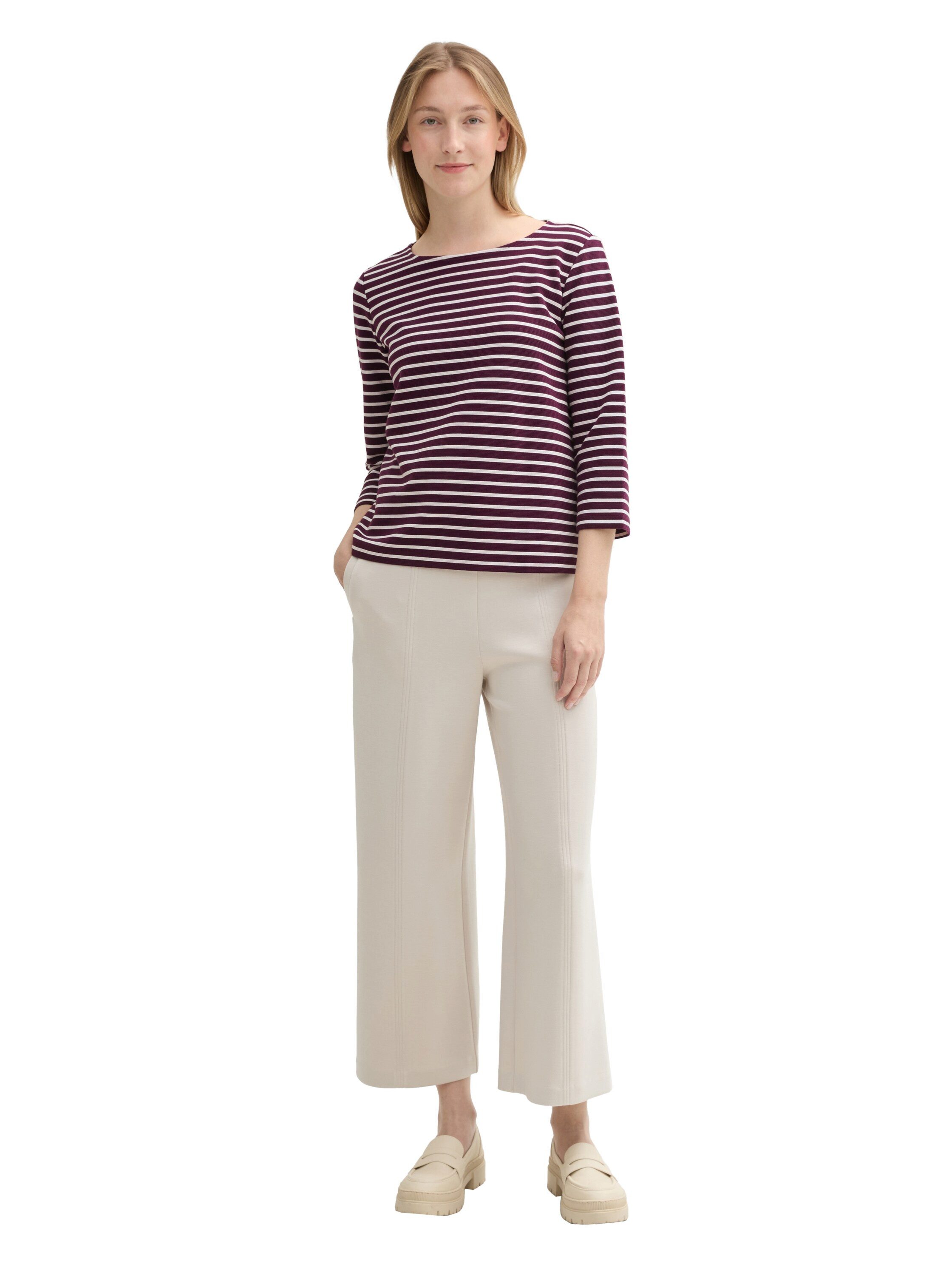 Tom Tailor Shirt met lange mouwen met structuur