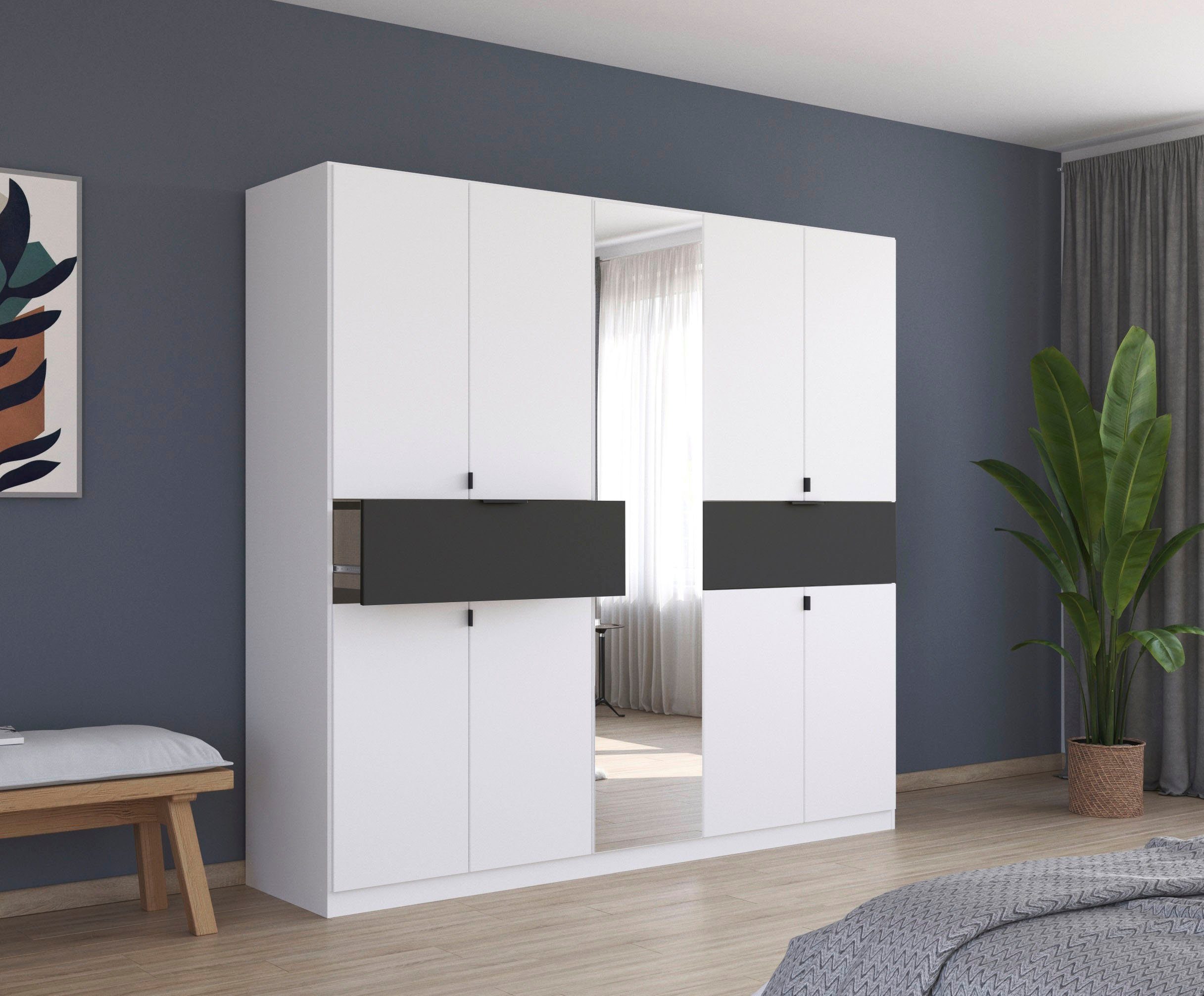 rauch Draaideurkast Kledingkast kast garderobe waskast TICAO met 2 ruime lades, veel opbergruimte made in germany