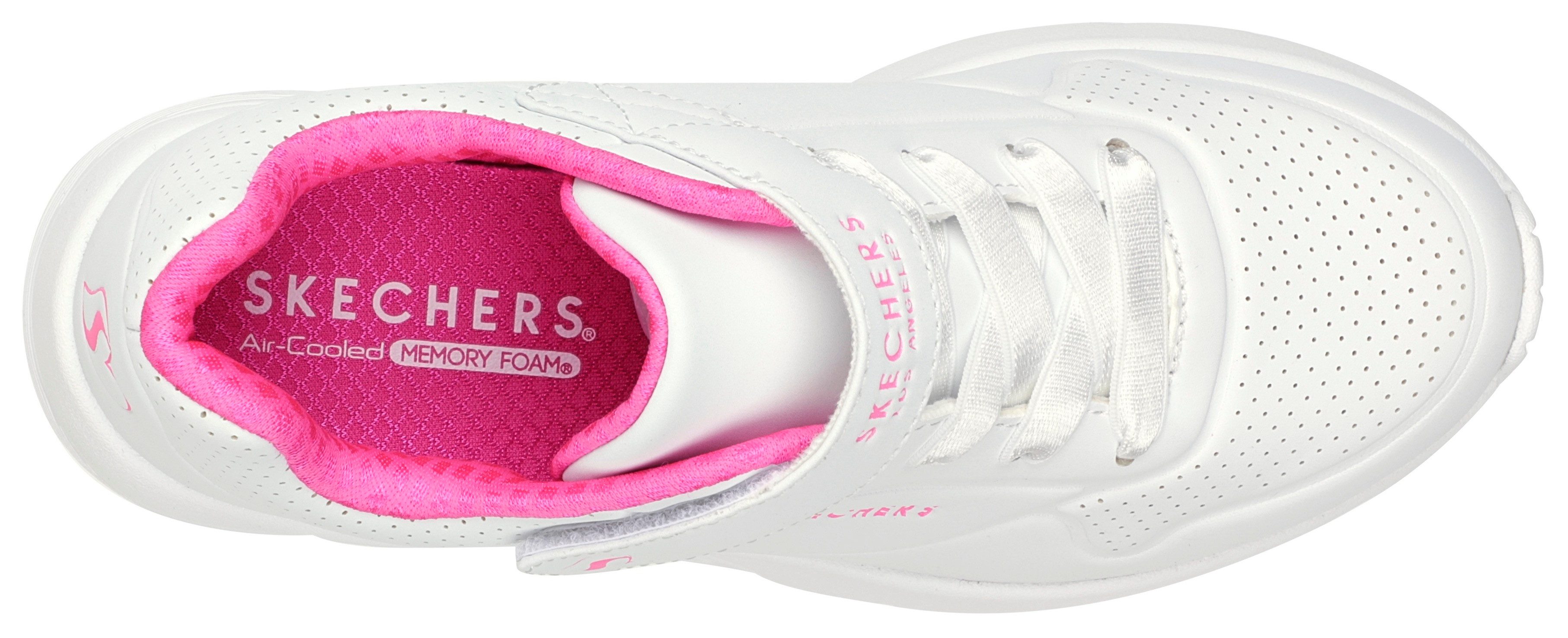 Skechers Sneakers UNO LITE Plateausneaker, retro sneaker, klittenbandschoen in monochrome look