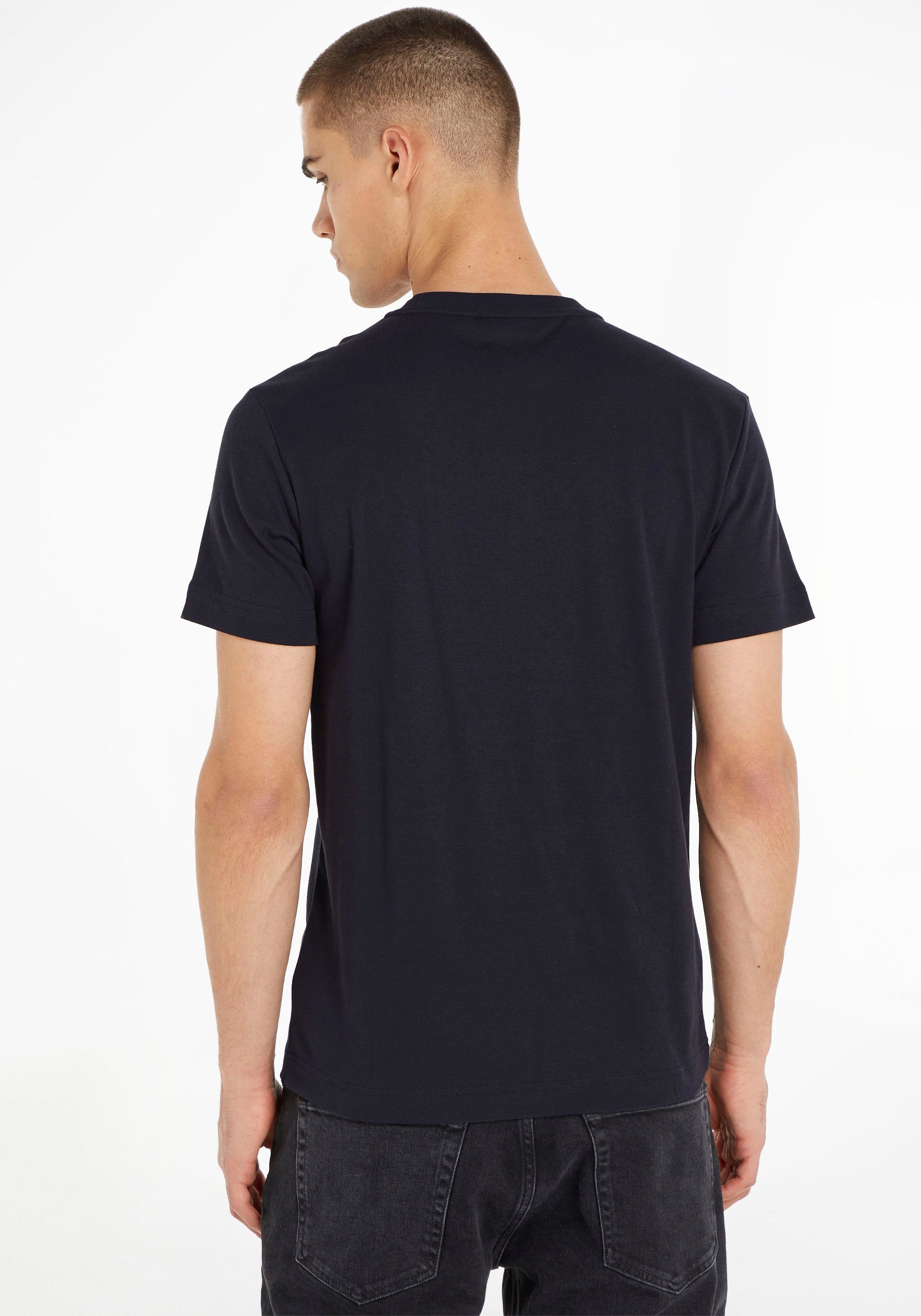 Calvin Klein T-shirt MICRO LOGO INTERLOCK T-SHIRT met calvin klein-logo op de borst