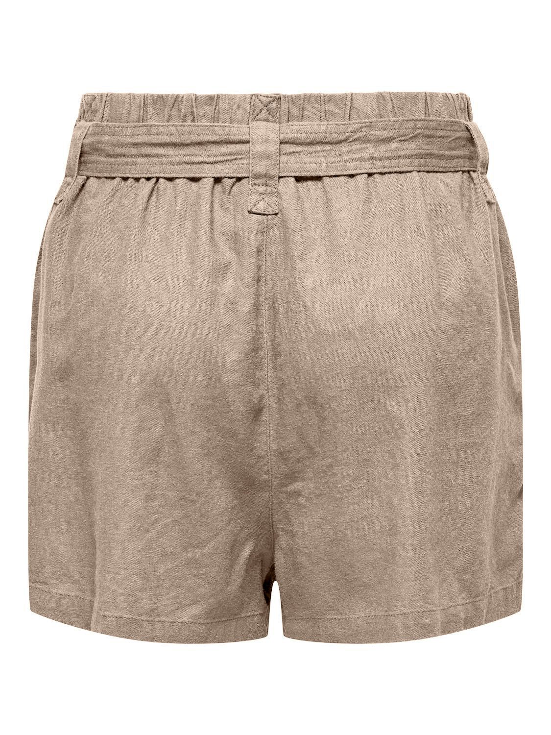 Only Short ONLCARO HW LINEN BL BELT SHORTS CC PNT