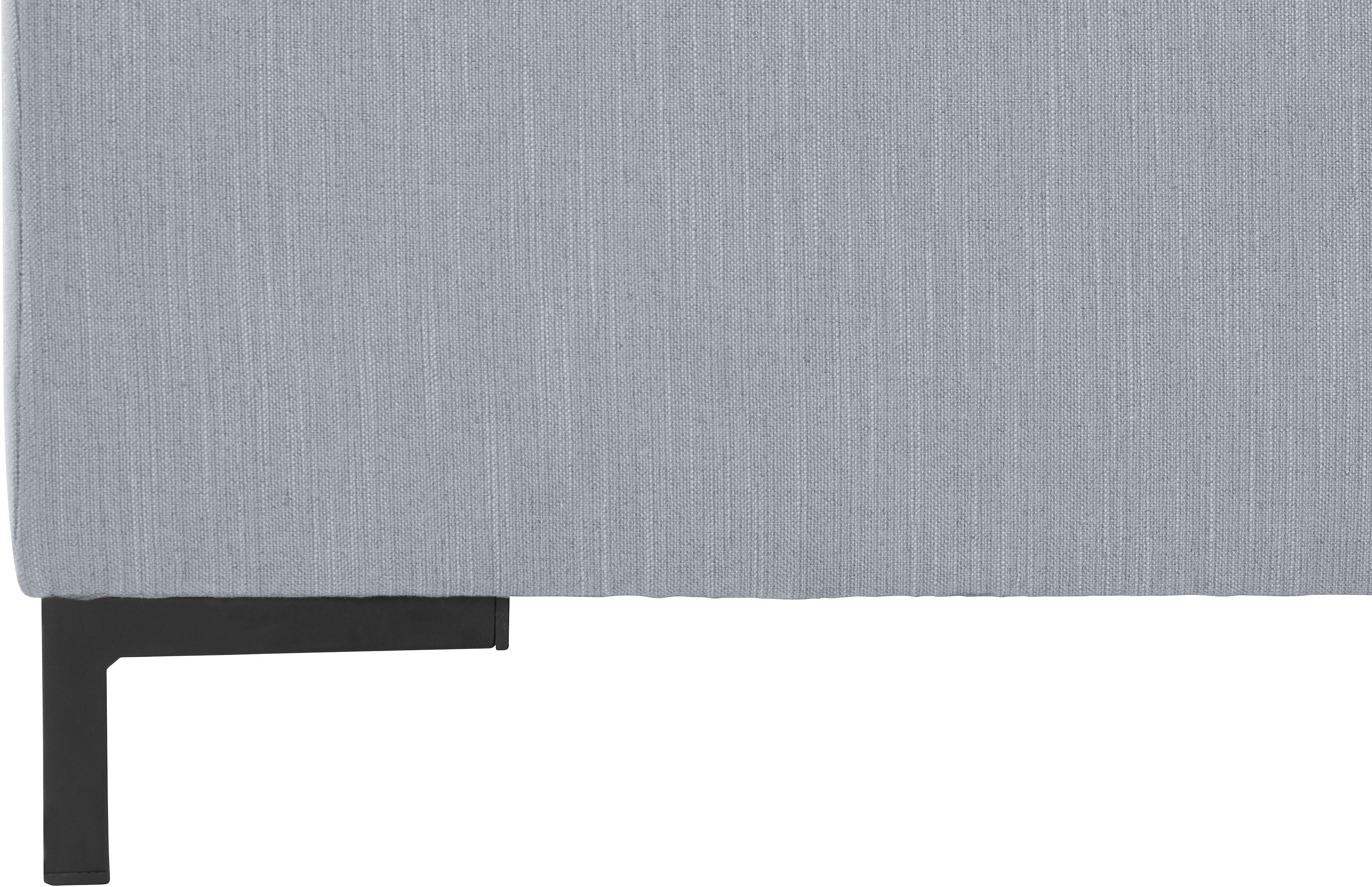 OTTO products Hoekbank Grazzo, zeitlos und elegant, mit moderner Sitzheftung, L-Form hoogwaardige stoffen van gerecycled materiaal, stiksels op de zitting
