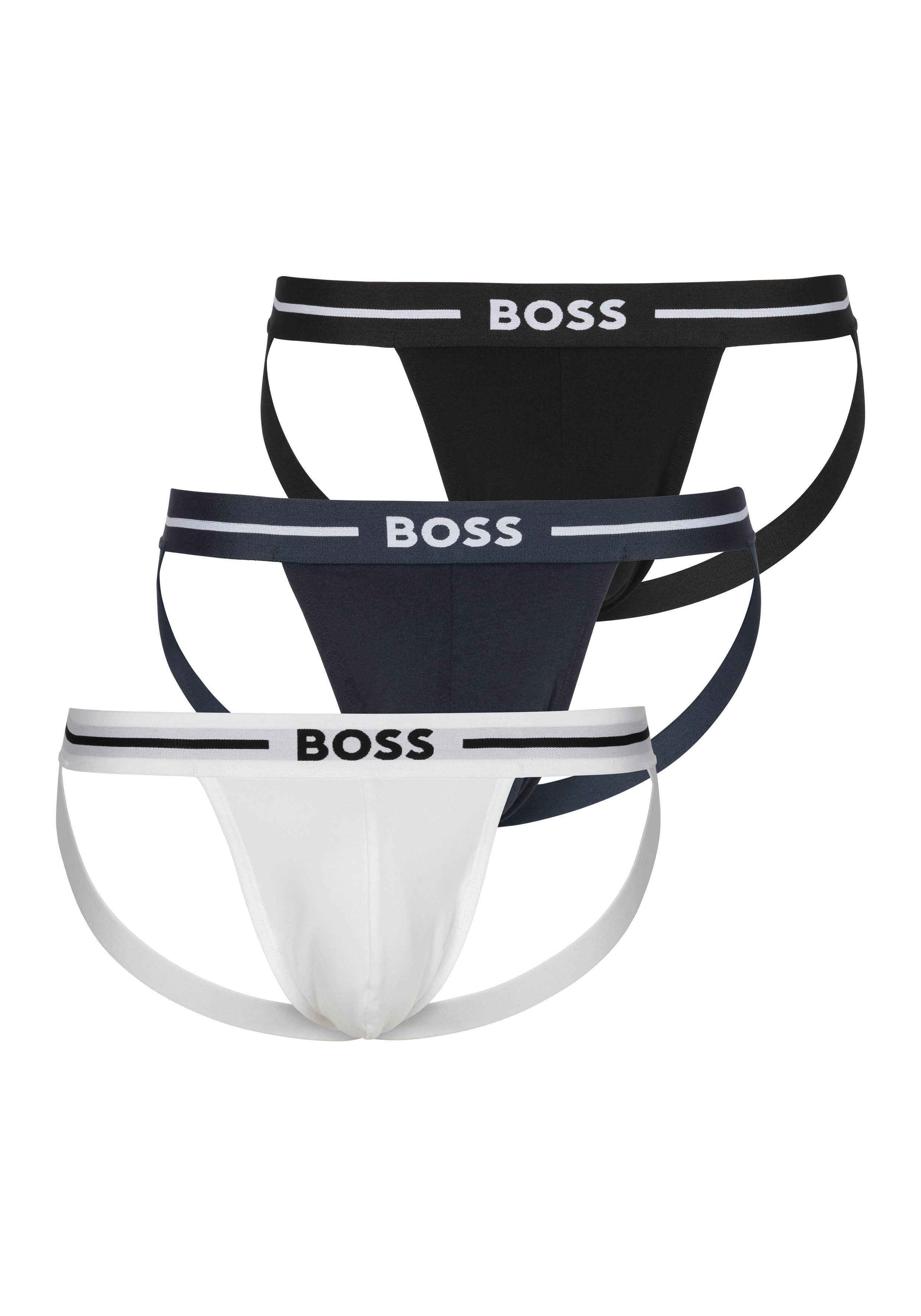 BOSS Heupslip Jockstrap 3P Bold (3 stuks)
