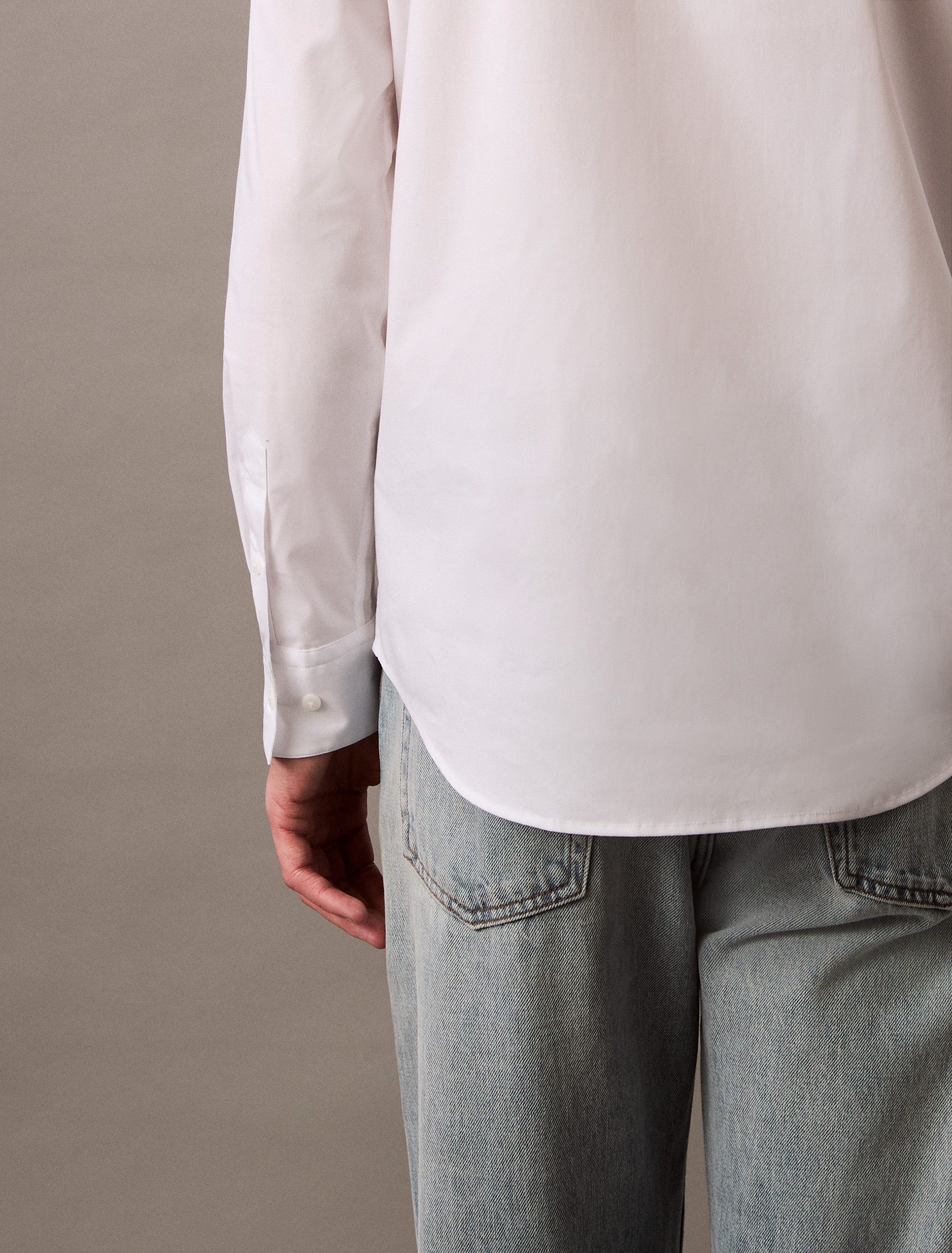 Calvin Klein Overhemd met lange mouwen LS SOLID STRETCH SLIM SHIRT