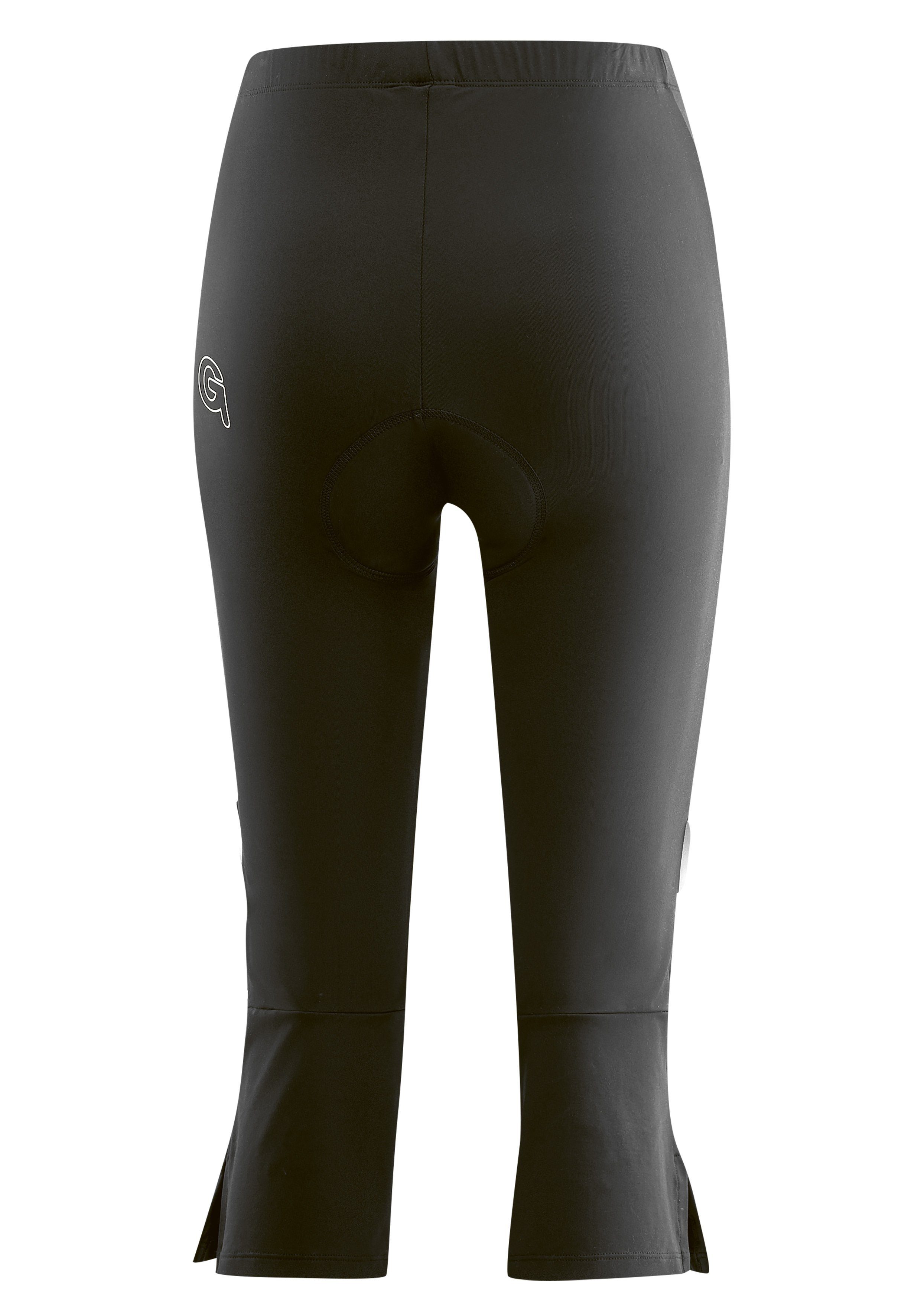 Gonso Fietsbroek Essential Tight 3/4 Flared W Dames fietsbroek met zitkussen, racebroek